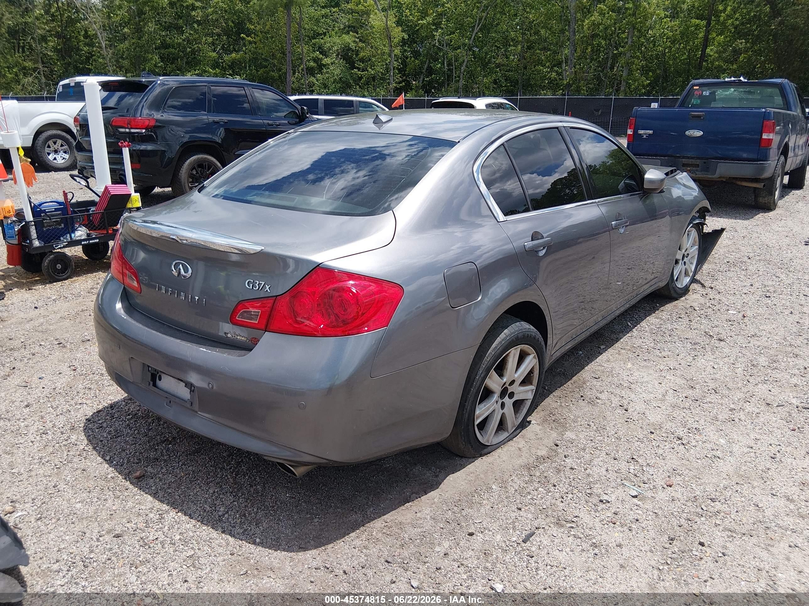 2010 Infiniti G37x   Gray vin: JN1CV6ARXAM461055