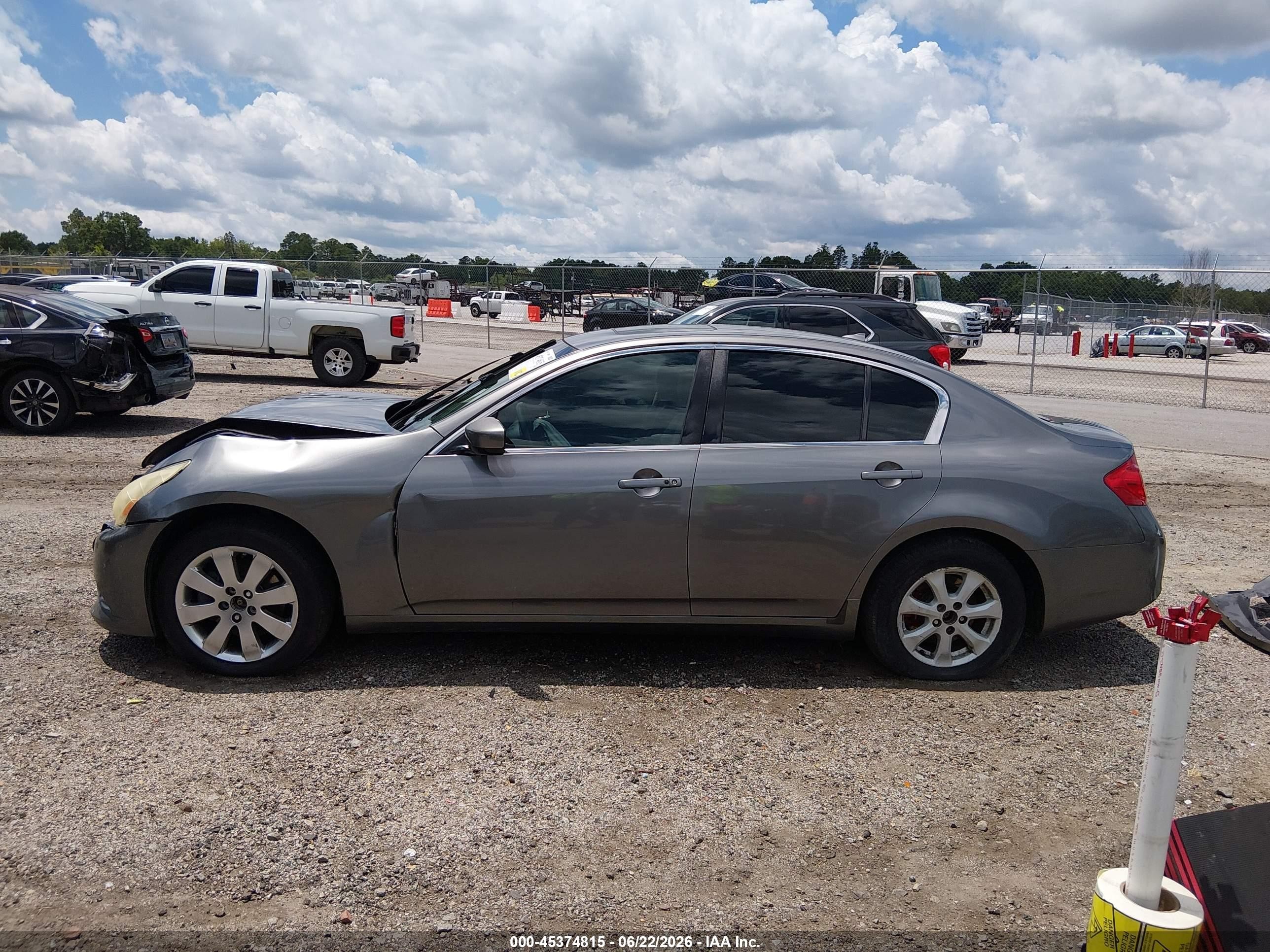 2010 Infiniti G37x   Gray vin: JN1CV6ARXAM461055