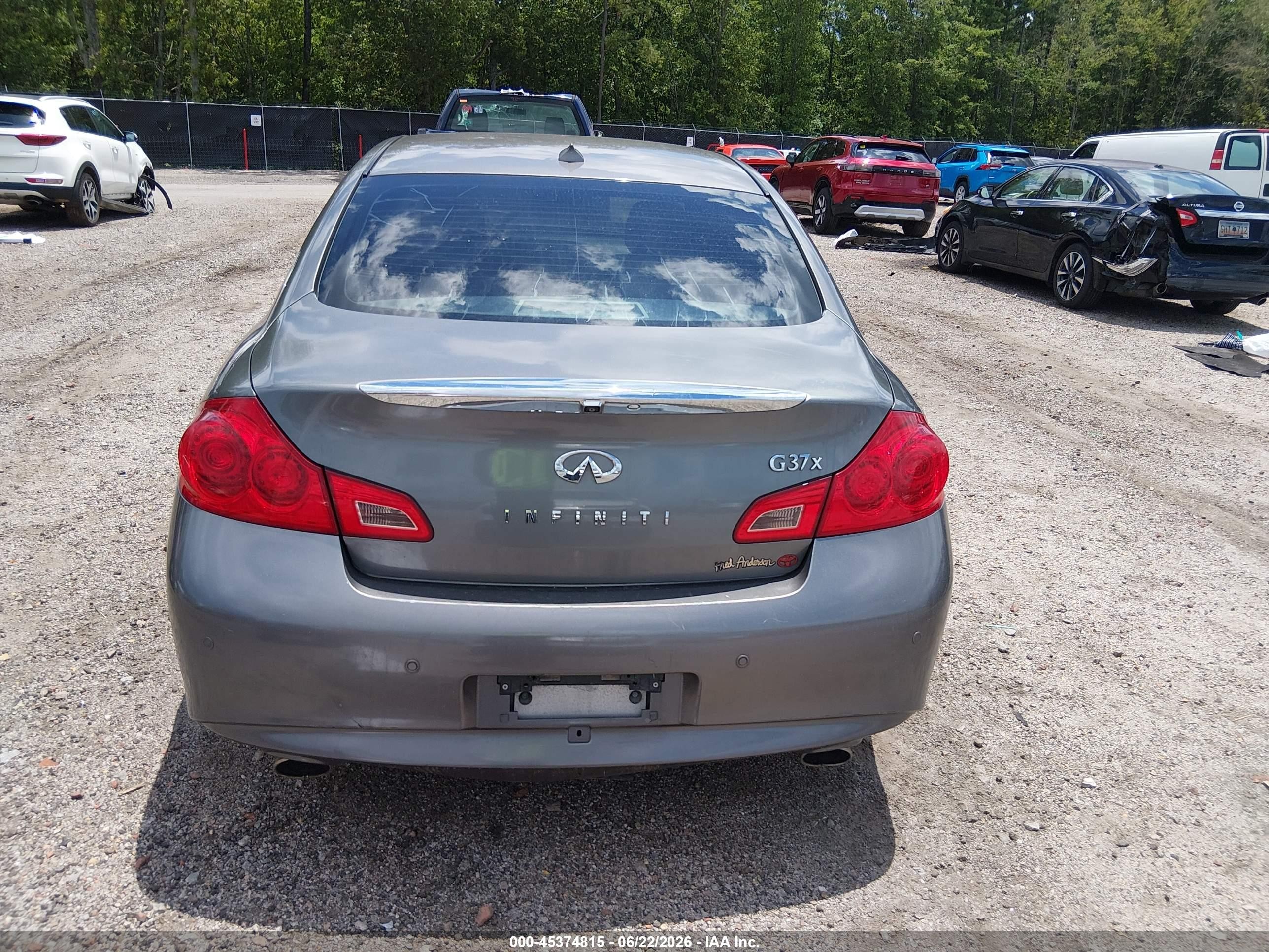 2010 Infiniti G37x   Gray vin: JN1CV6ARXAM461055