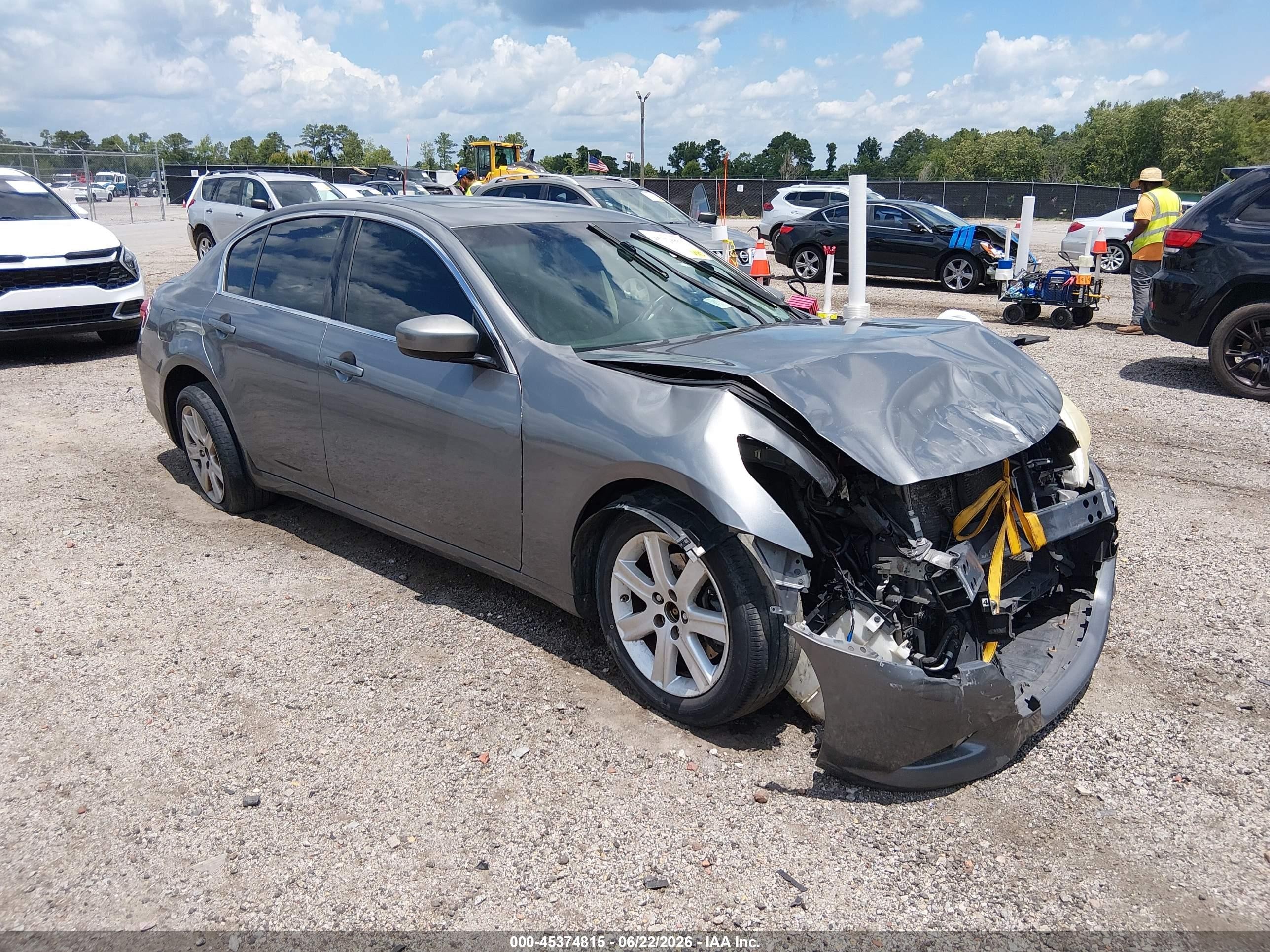 2010 Infiniti G37x   Gray vin: JN1CV6ARXAM461055