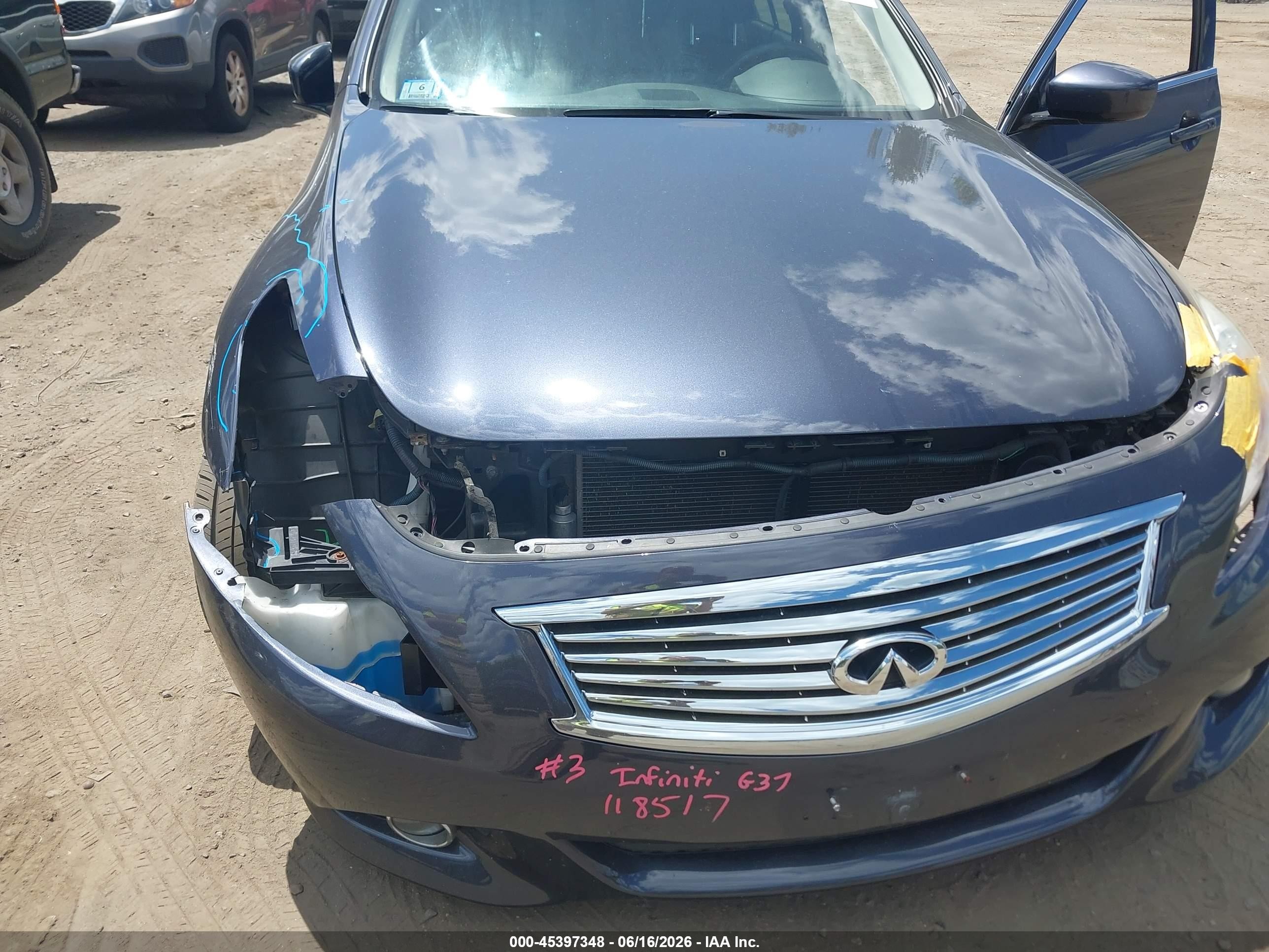 2011 Infiniti G37x   Gray vin: JN1CV6ARXBM352791