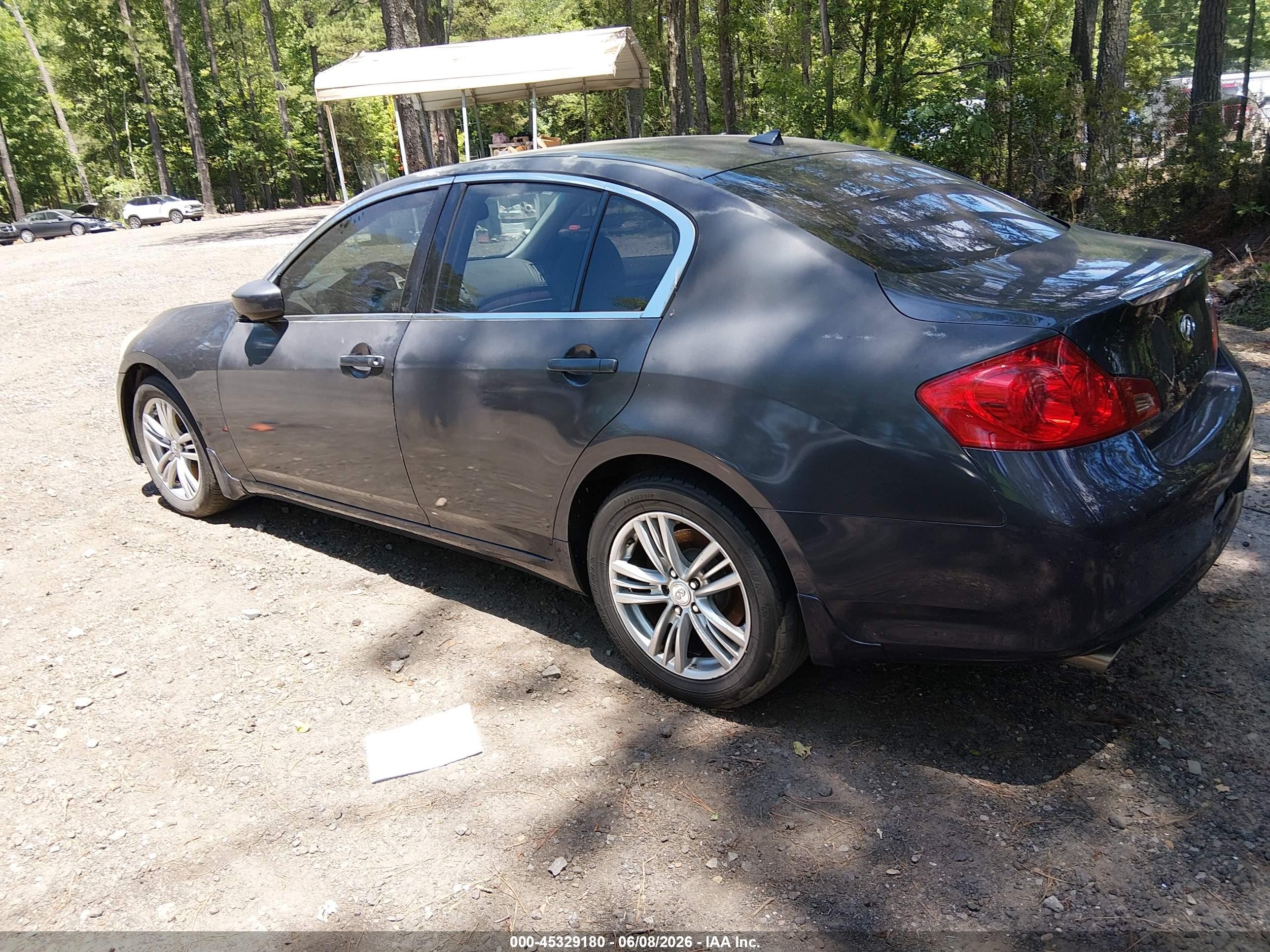 2011 Infiniti G37x   Gray vin: JN1CV6ARXBM353293