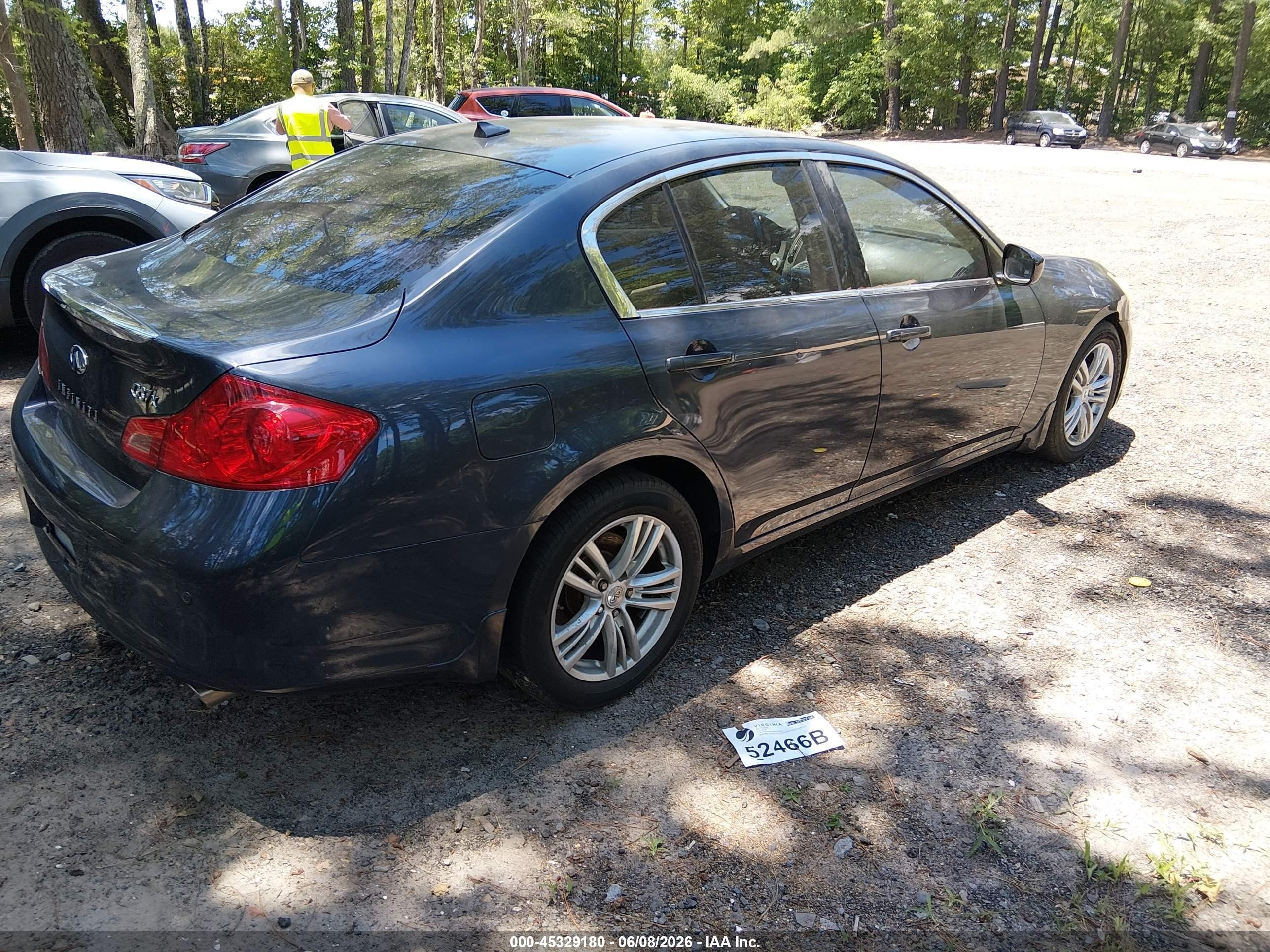 2011 Infiniti G37x   Gray vin: JN1CV6ARXBM353293