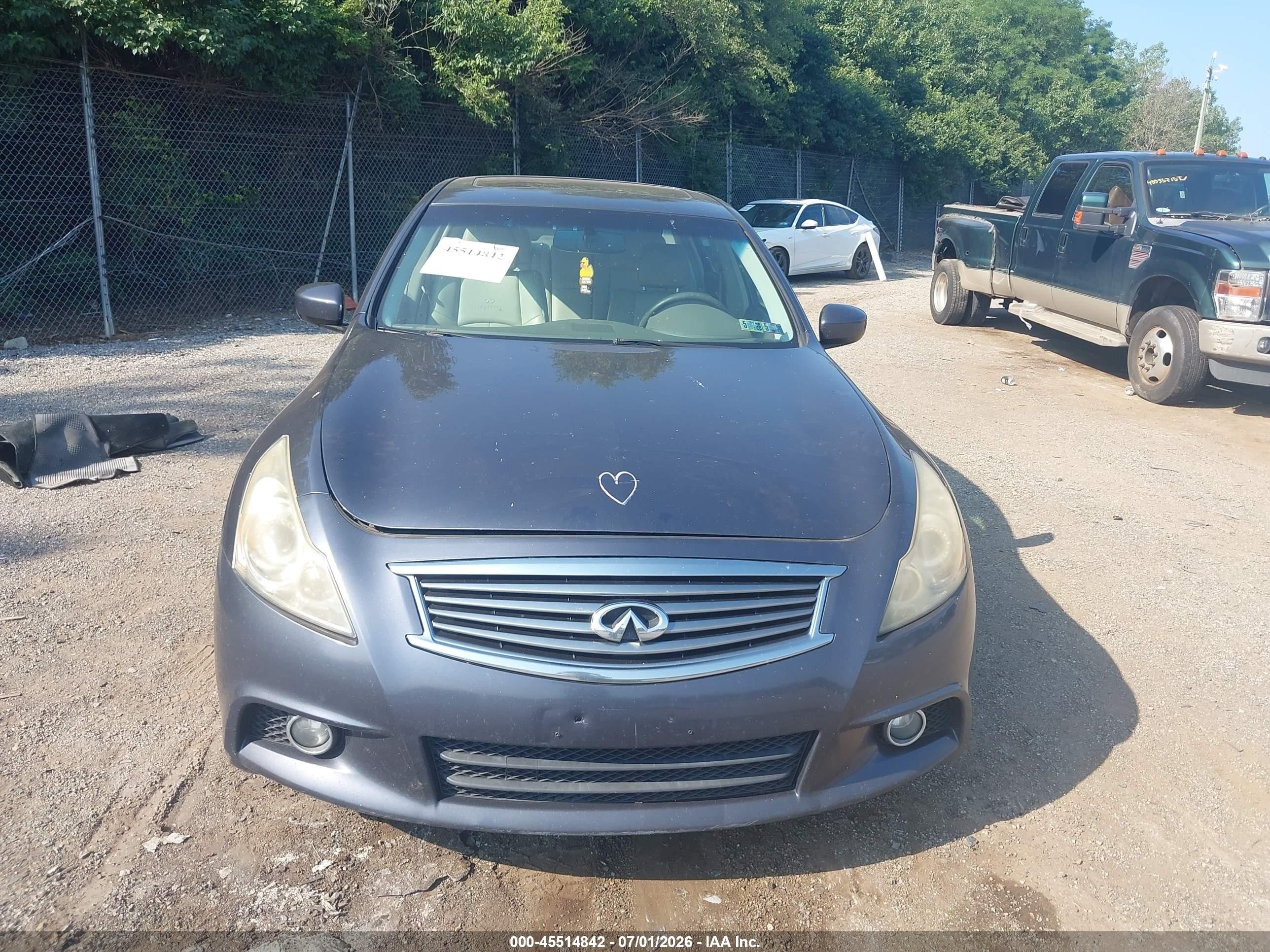 2011 Infiniti G37x   Gray vin: JN1CV6ARXBM402315