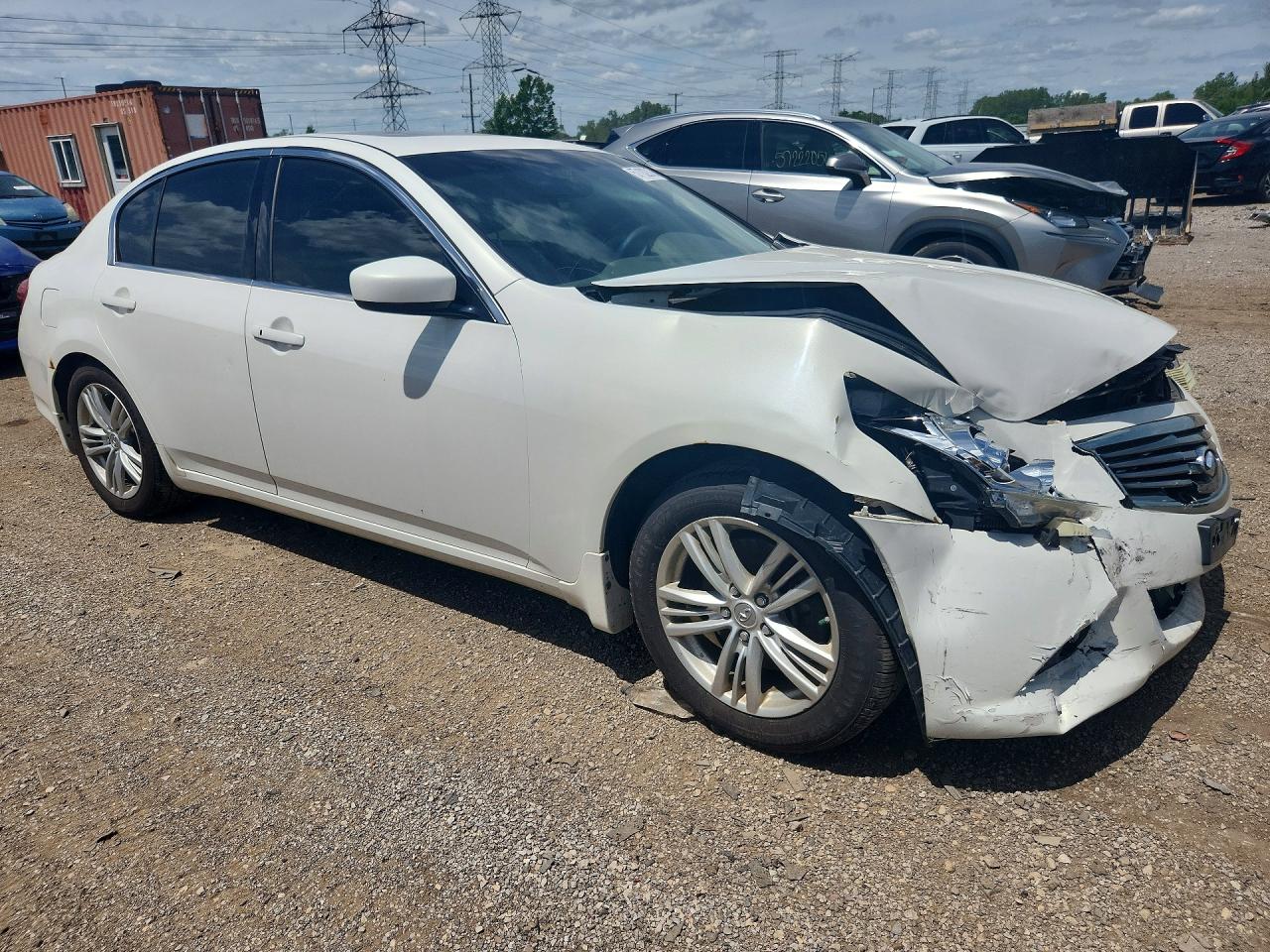 2011 Infiniti G37 Sedan X White vin: JN1CV6ARXBM412584