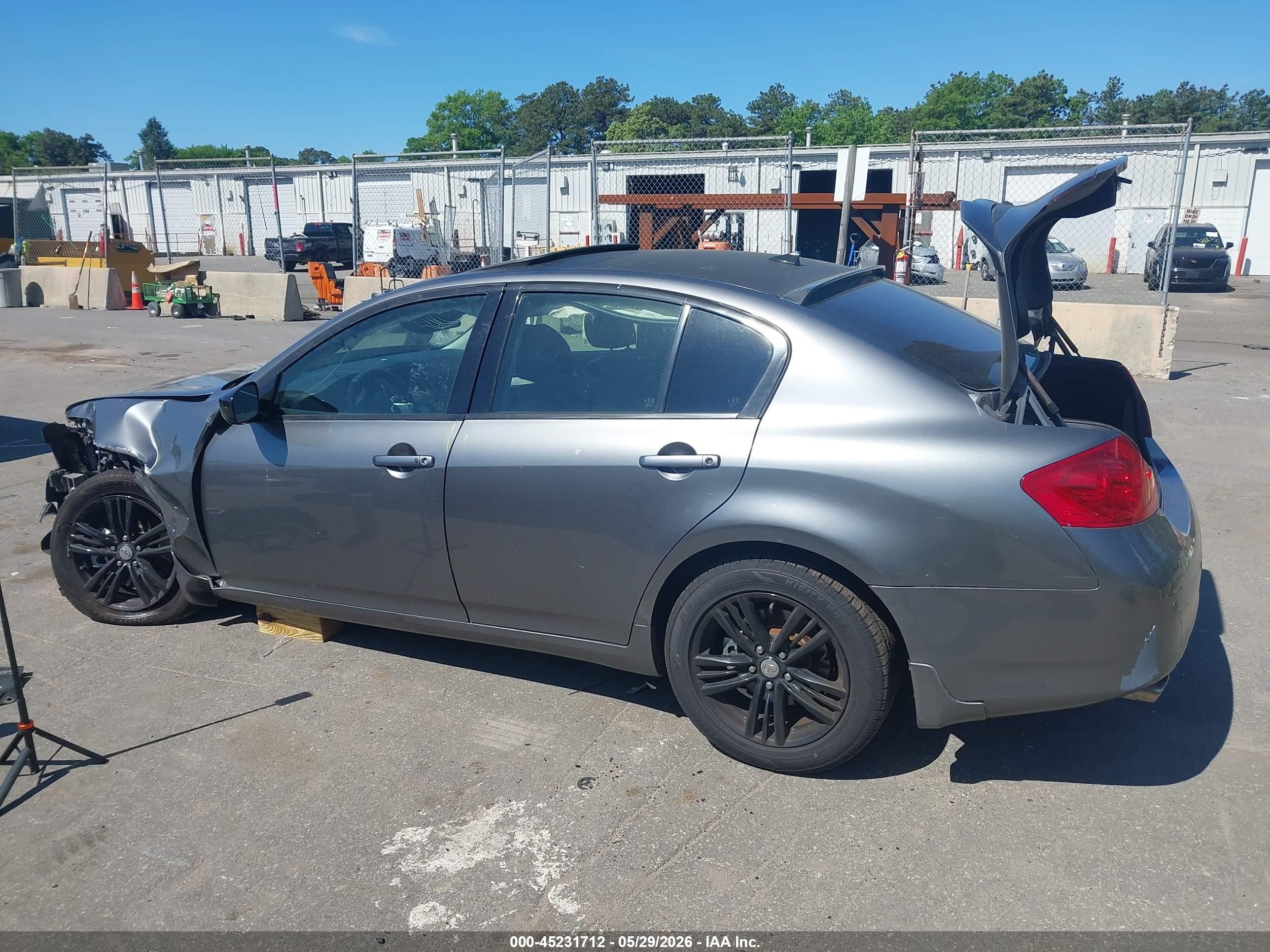 2012 Infiniti G37x   Gray vin: JN1CV6ARXCM679600