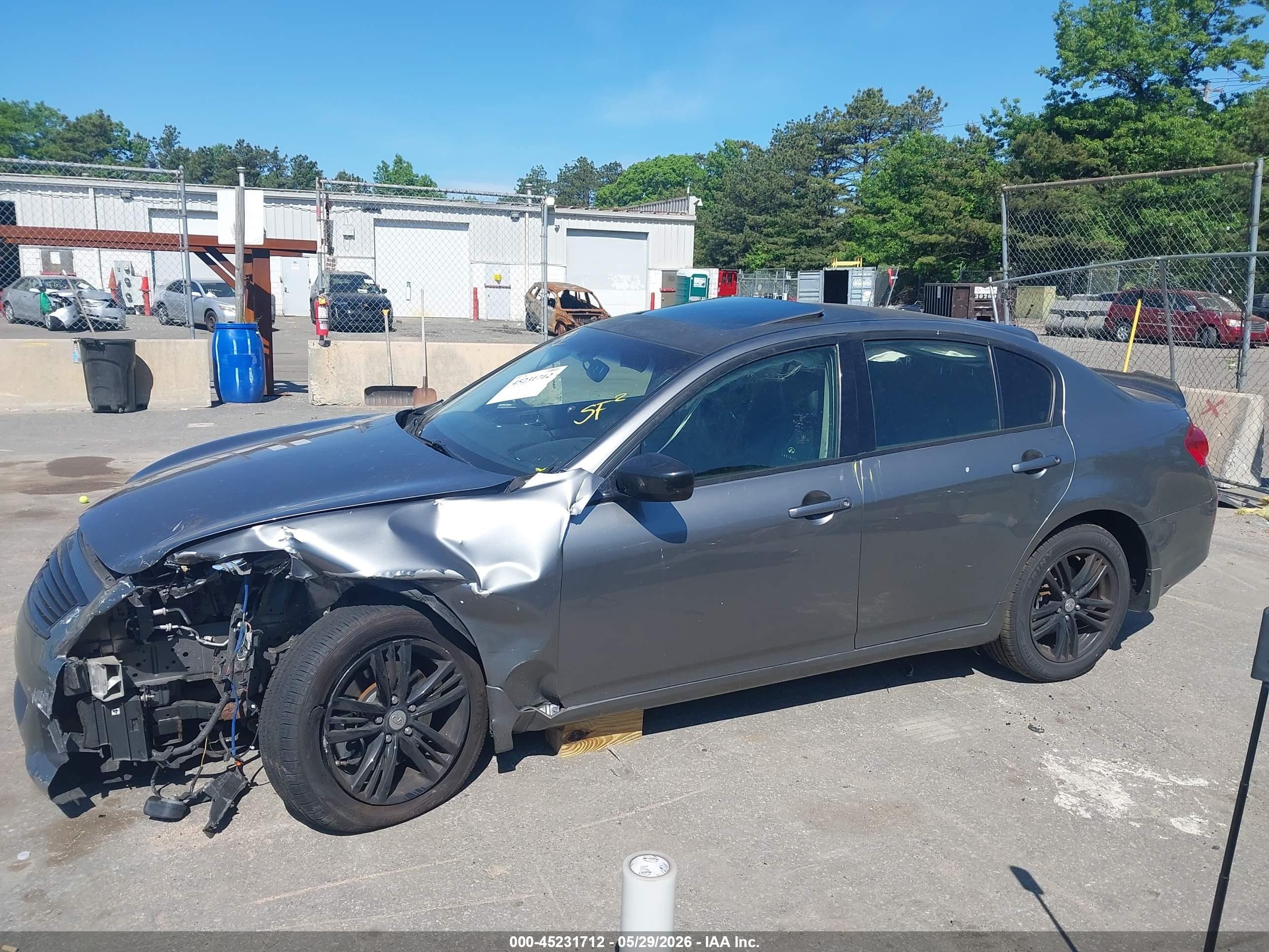 2012 Infiniti G37x   Gray vin: JN1CV6ARXCM679600