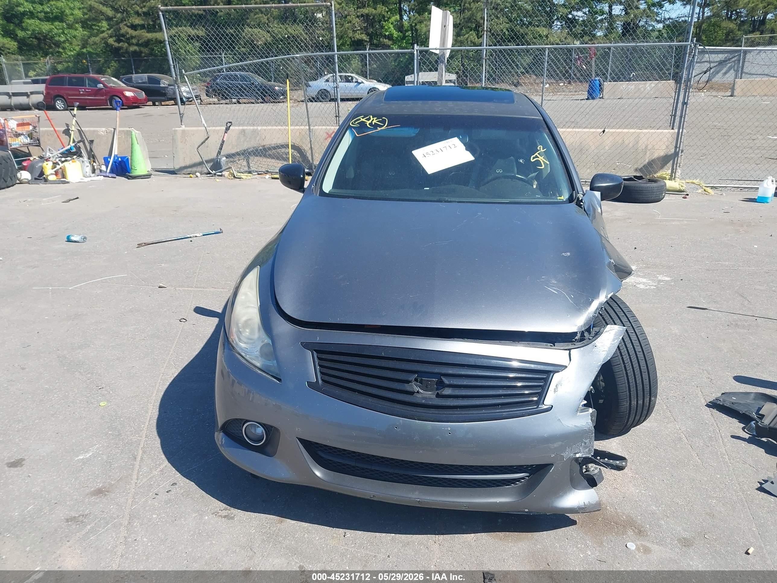 2012 Infiniti G37x   Gray vin: JN1CV6ARXCM679600