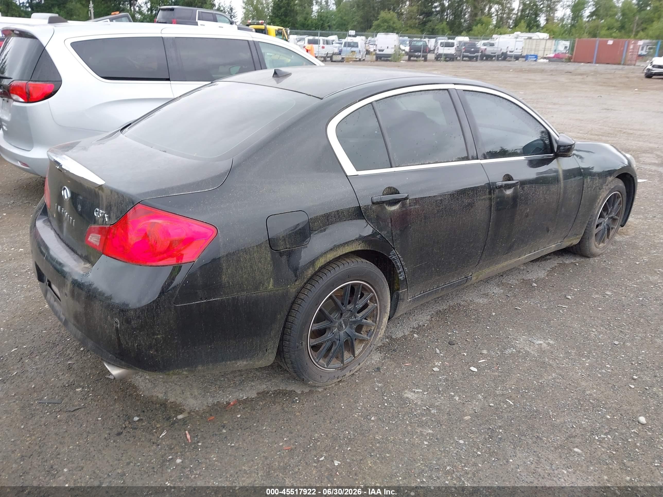 2012 Infiniti G37x   Black vin: JN1CV6ARXCM974776