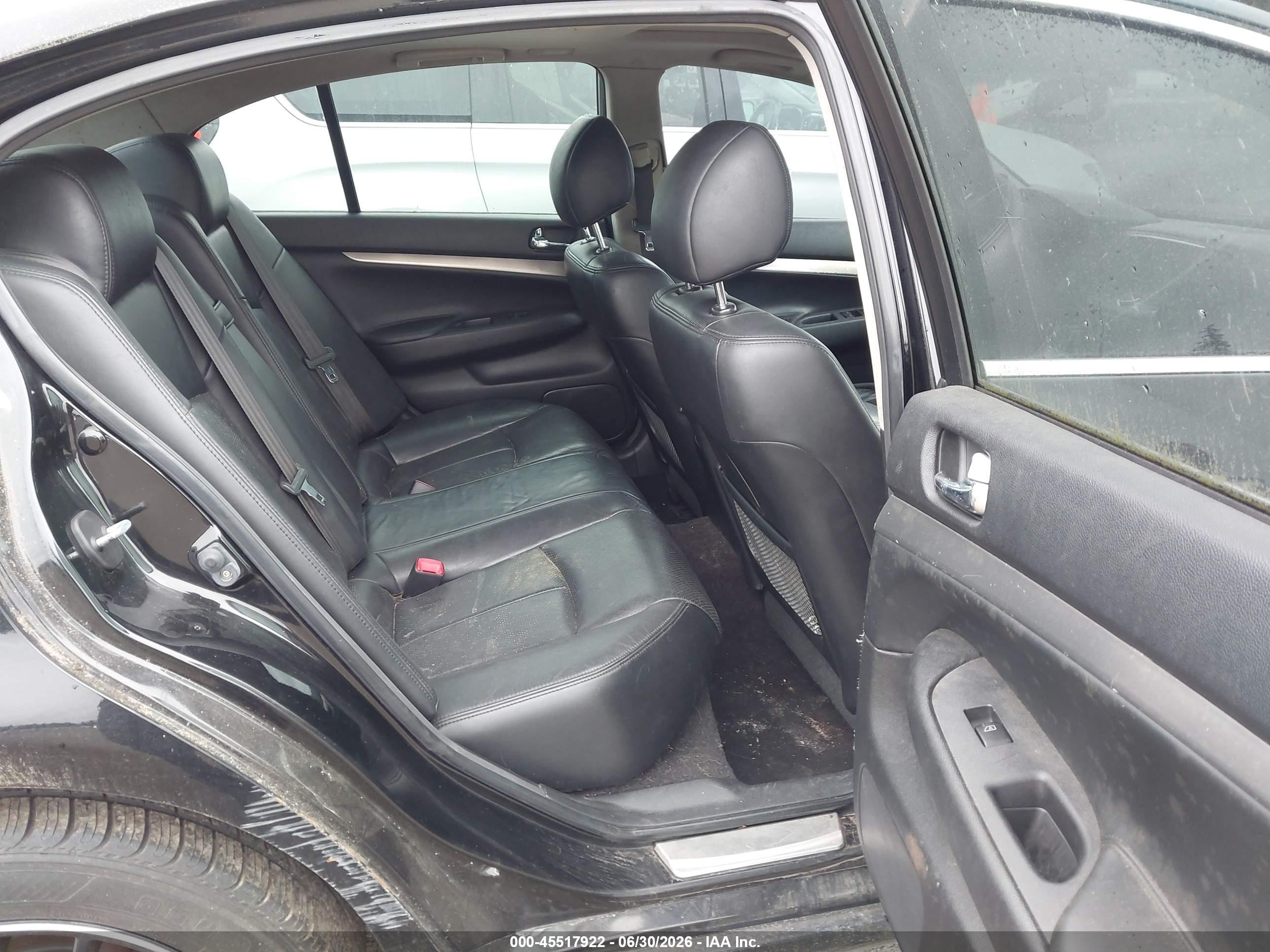 2012 Infiniti G37x   Black vin: JN1CV6ARXCM974776
