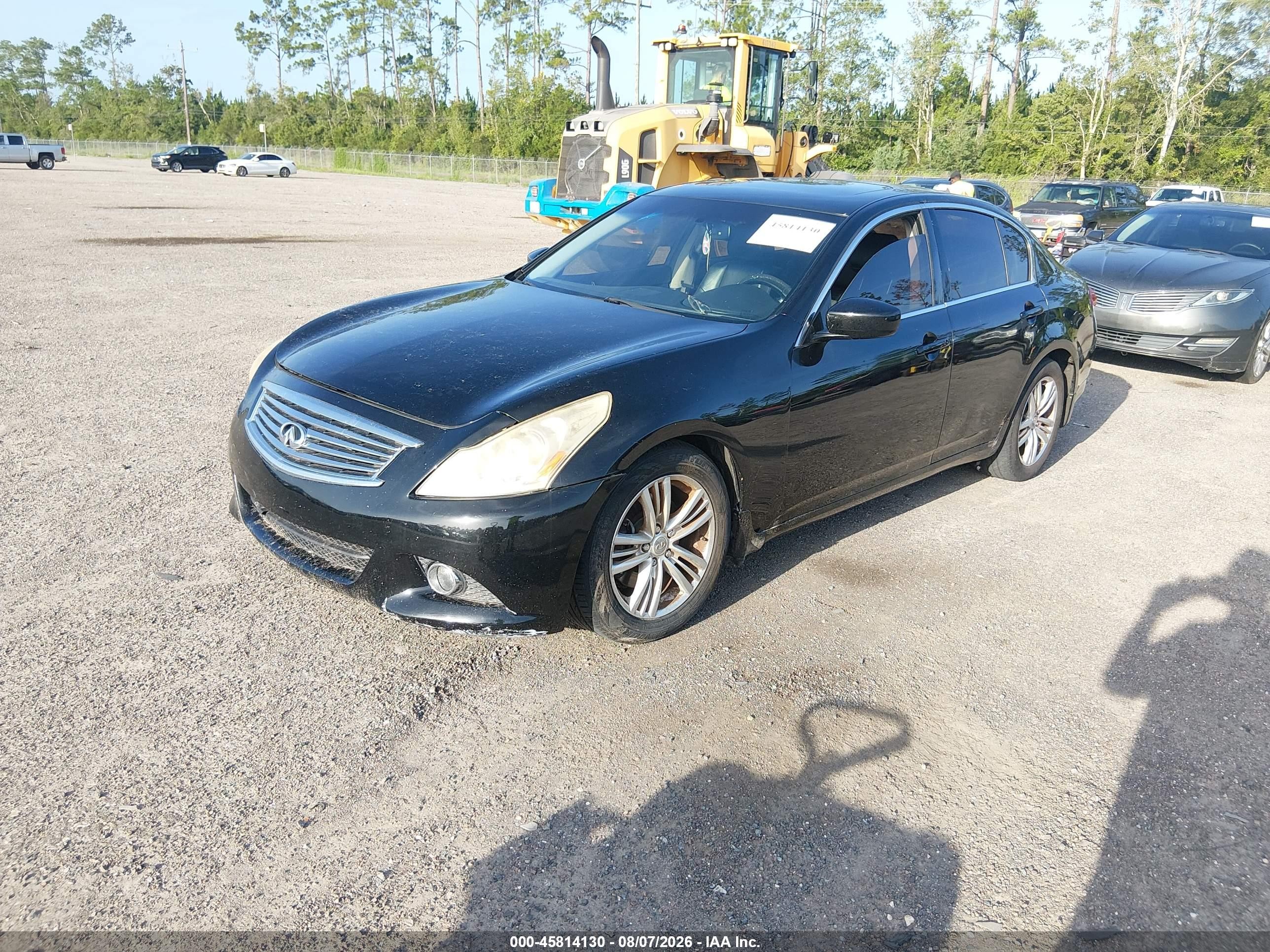 2012 Infiniti G37x Black vin: JN1CV6ARXCM978049