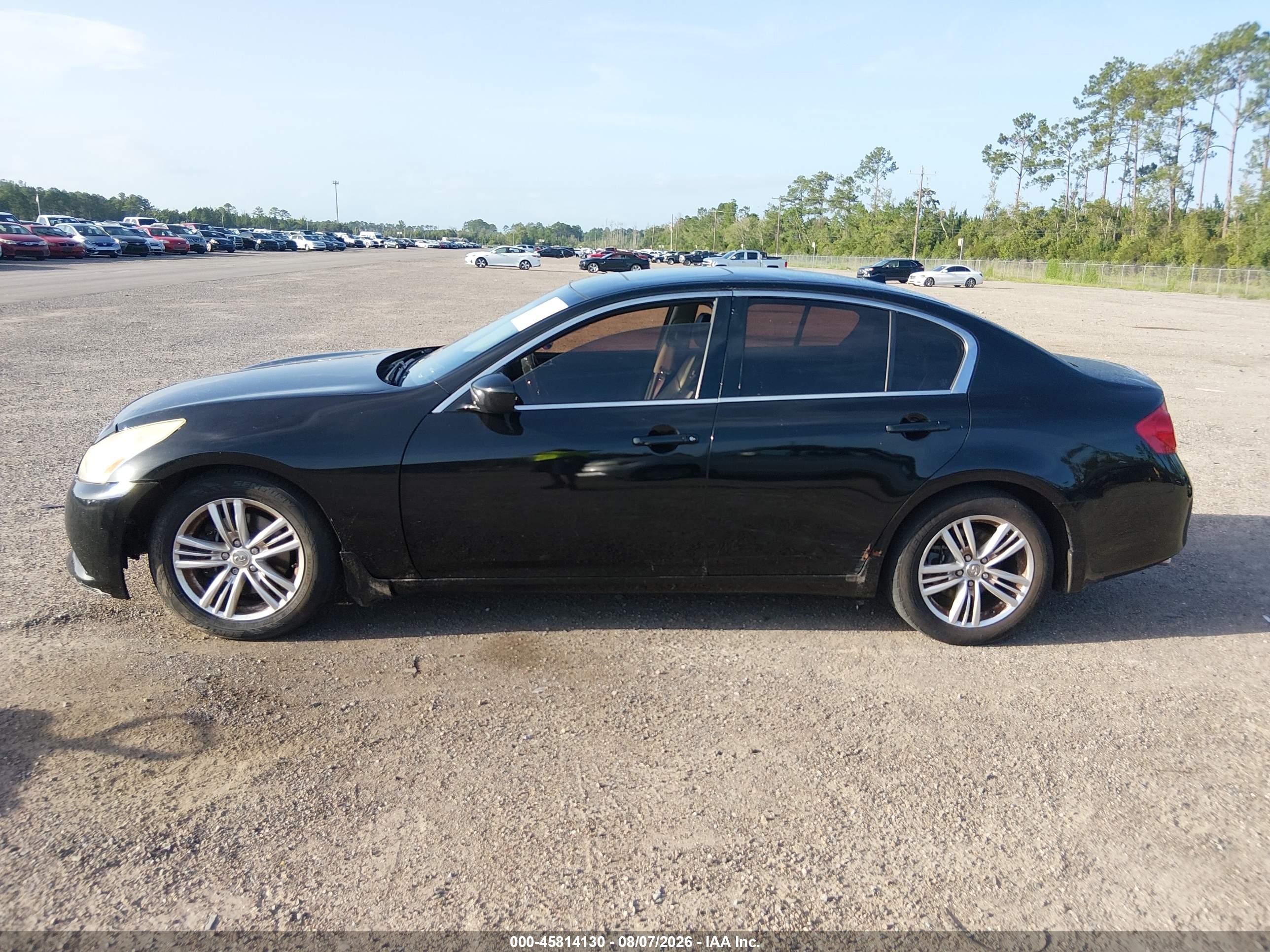 2012 Infiniti G37x Black vin: JN1CV6ARXCM978049