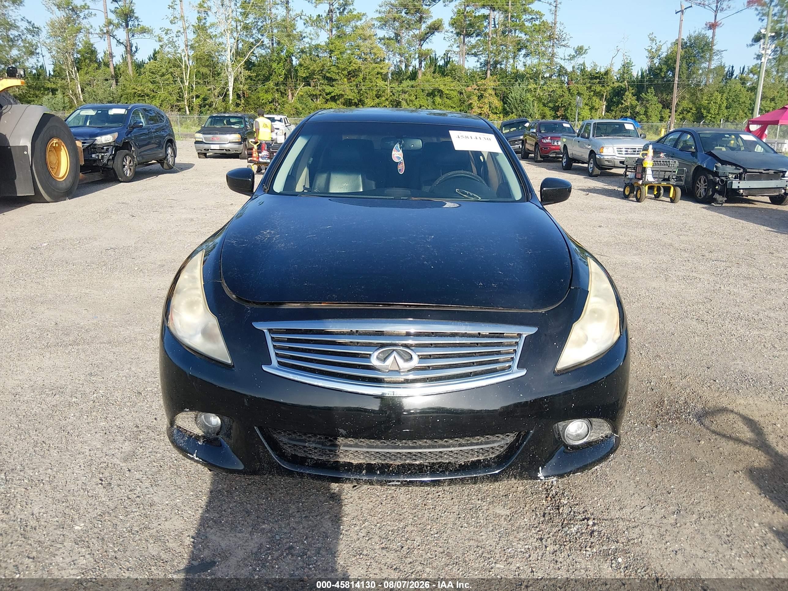 2012 Infiniti G37x Black vin: JN1CV6ARXCM978049