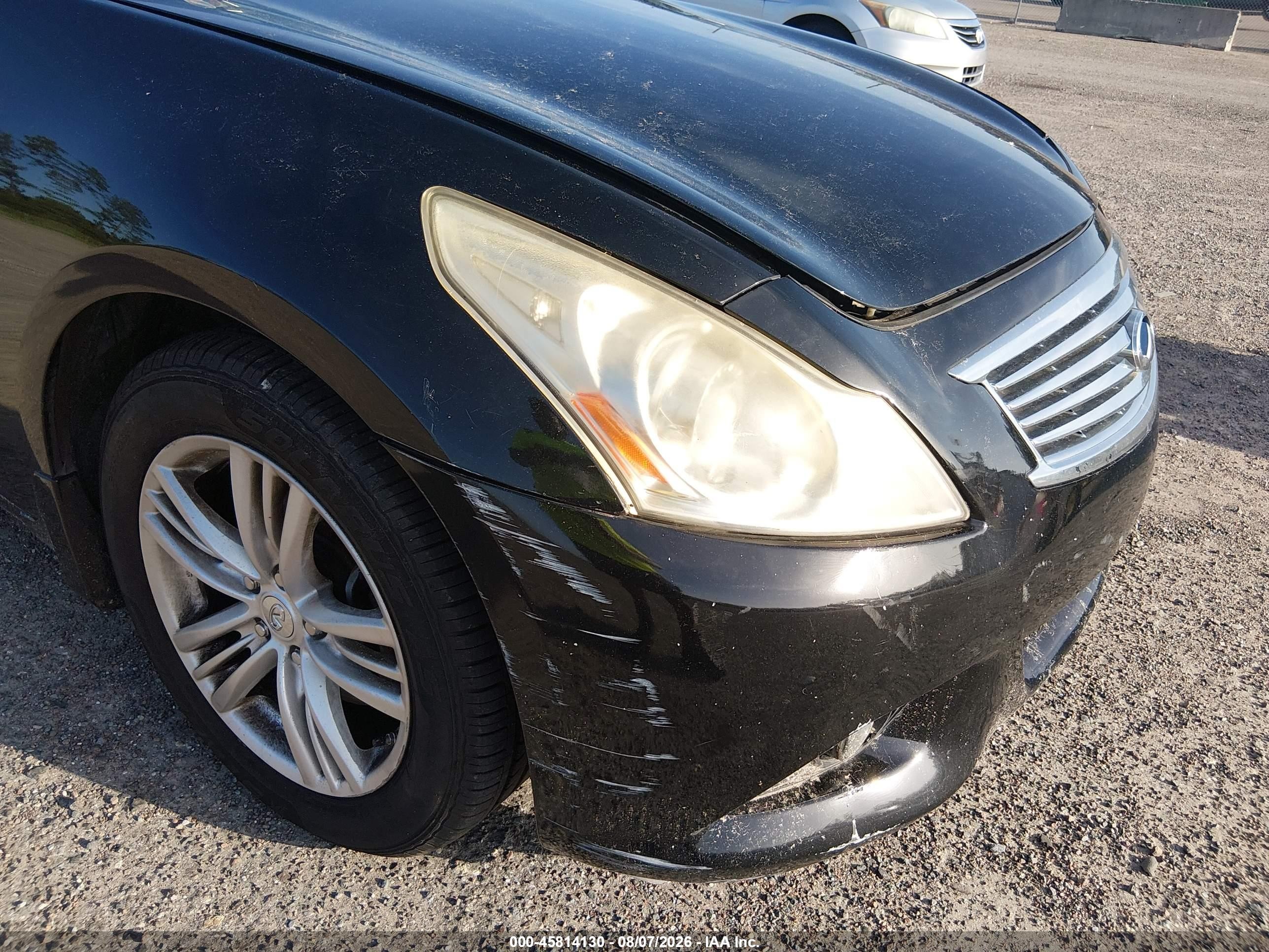 2012 Infiniti G37x Black vin: JN1CV6ARXCM978049