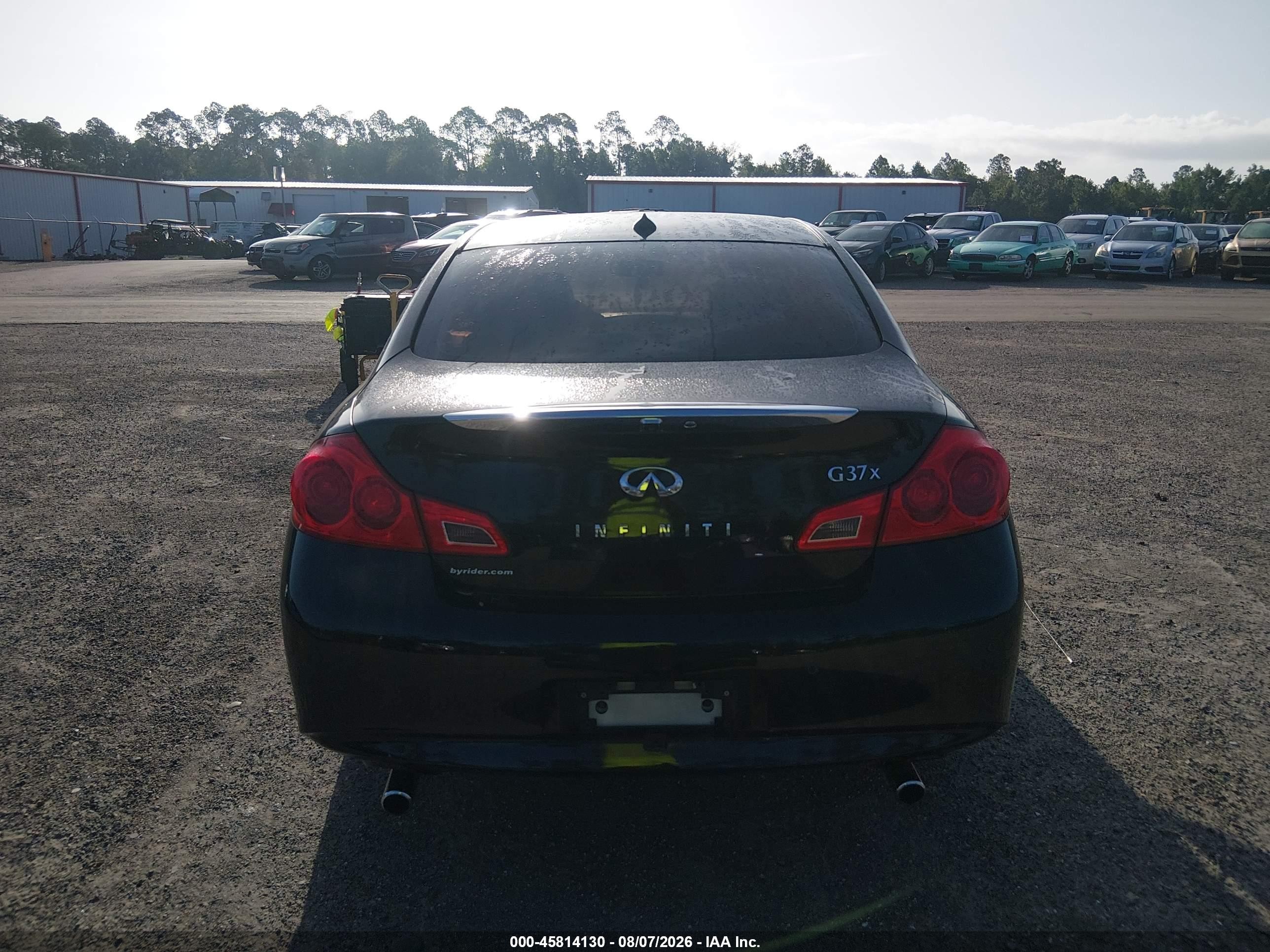 2012 Infiniti G37x Black vin: JN1CV6ARXCM978049