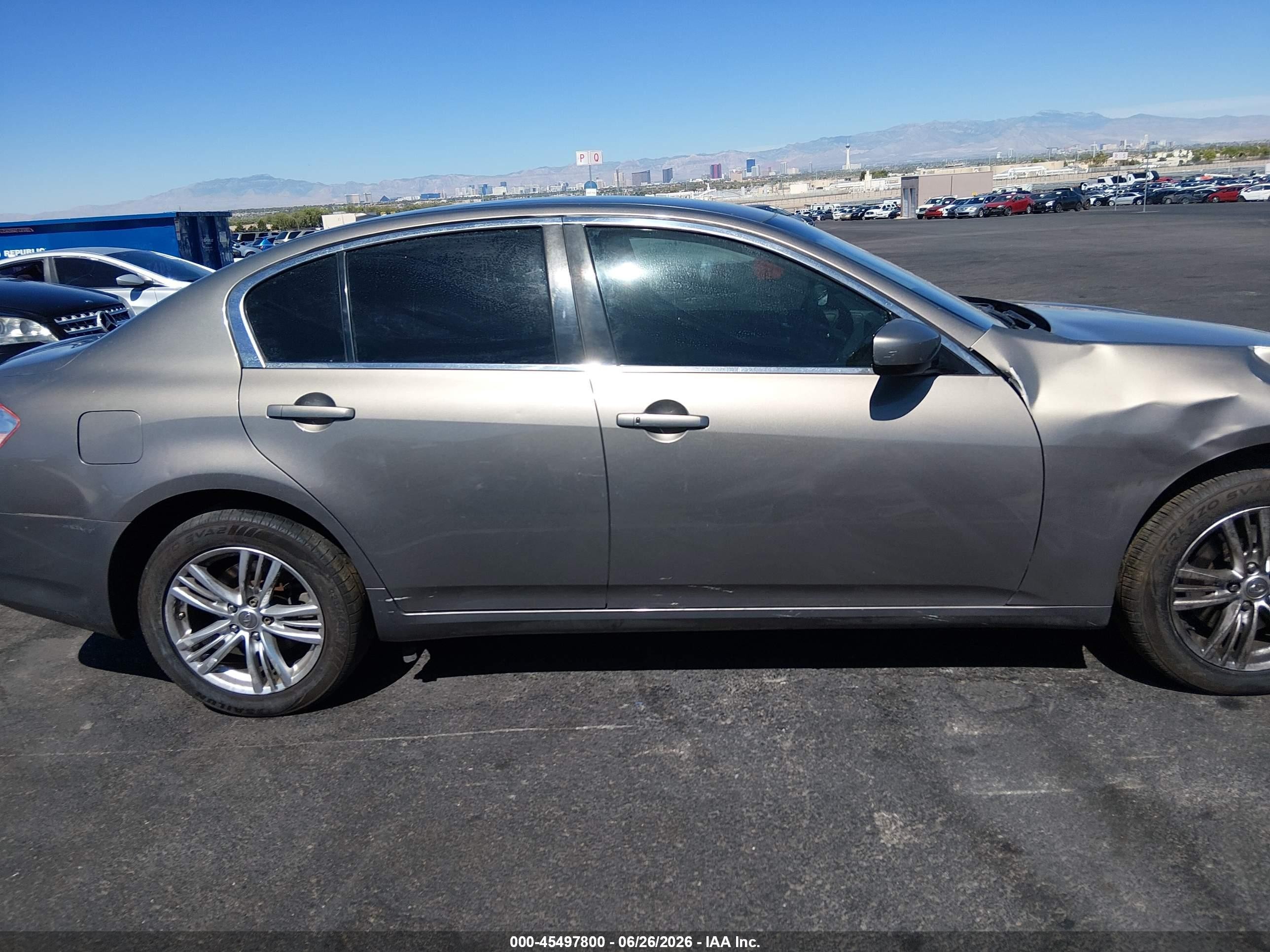 2013 Infiniti G37x   Gray vin: JN1CV6ARXDM353488