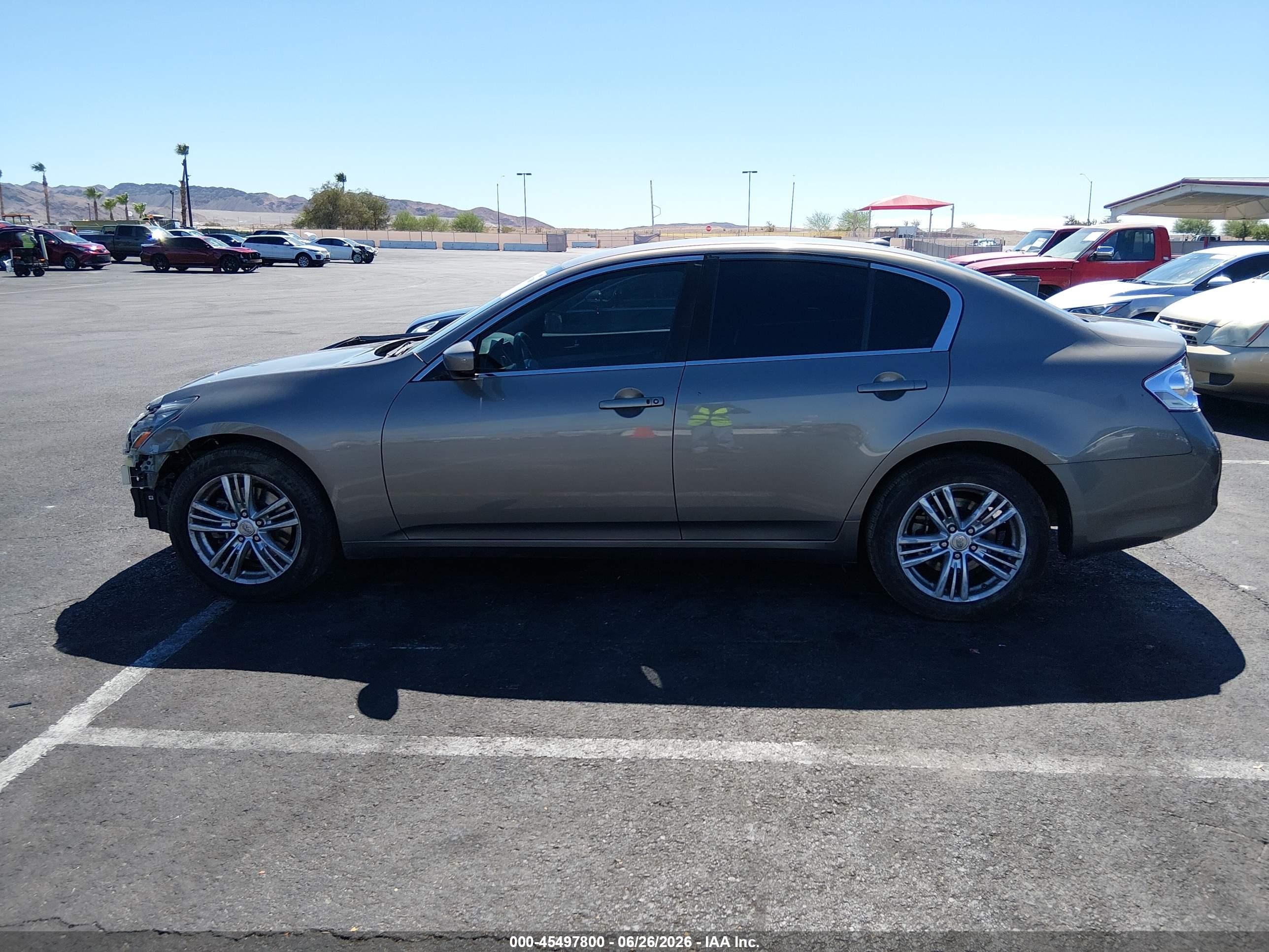 2013 Infiniti G37x   Gray vin: JN1CV6ARXDM353488