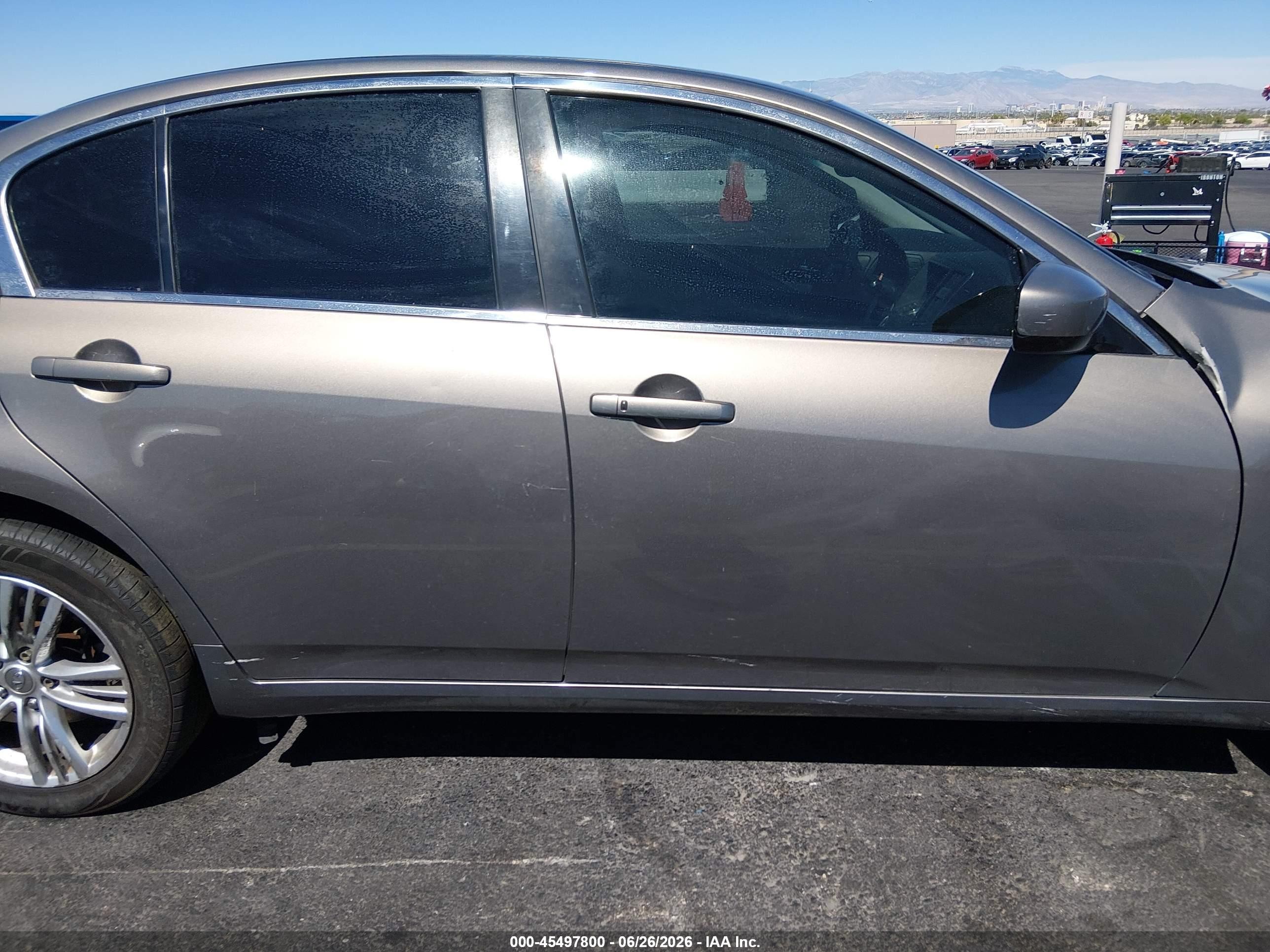 2013 Infiniti G37x   Gray vin: JN1CV6ARXDM353488