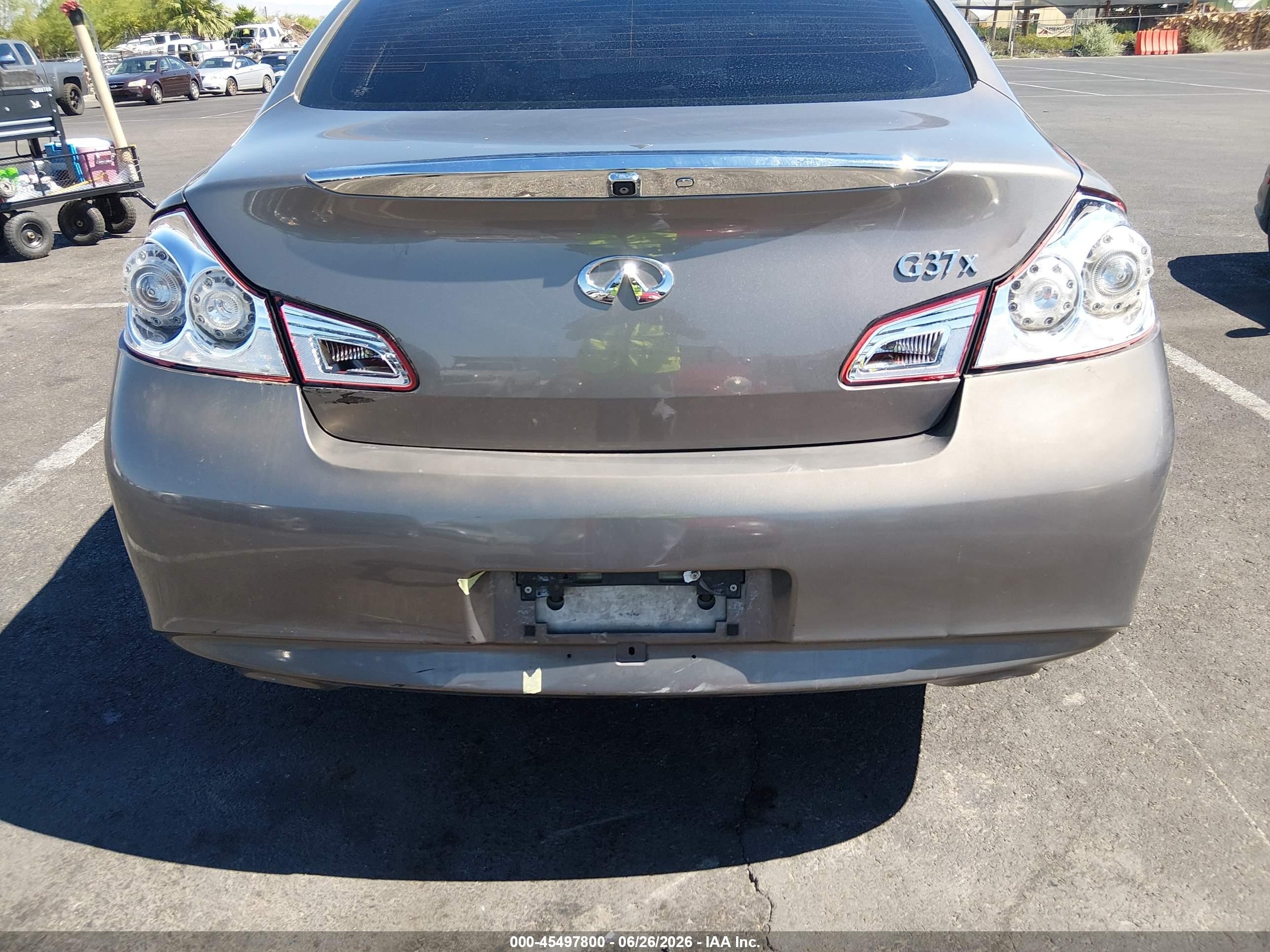 2013 Infiniti G37x   Gray vin: JN1CV6ARXDM353488
