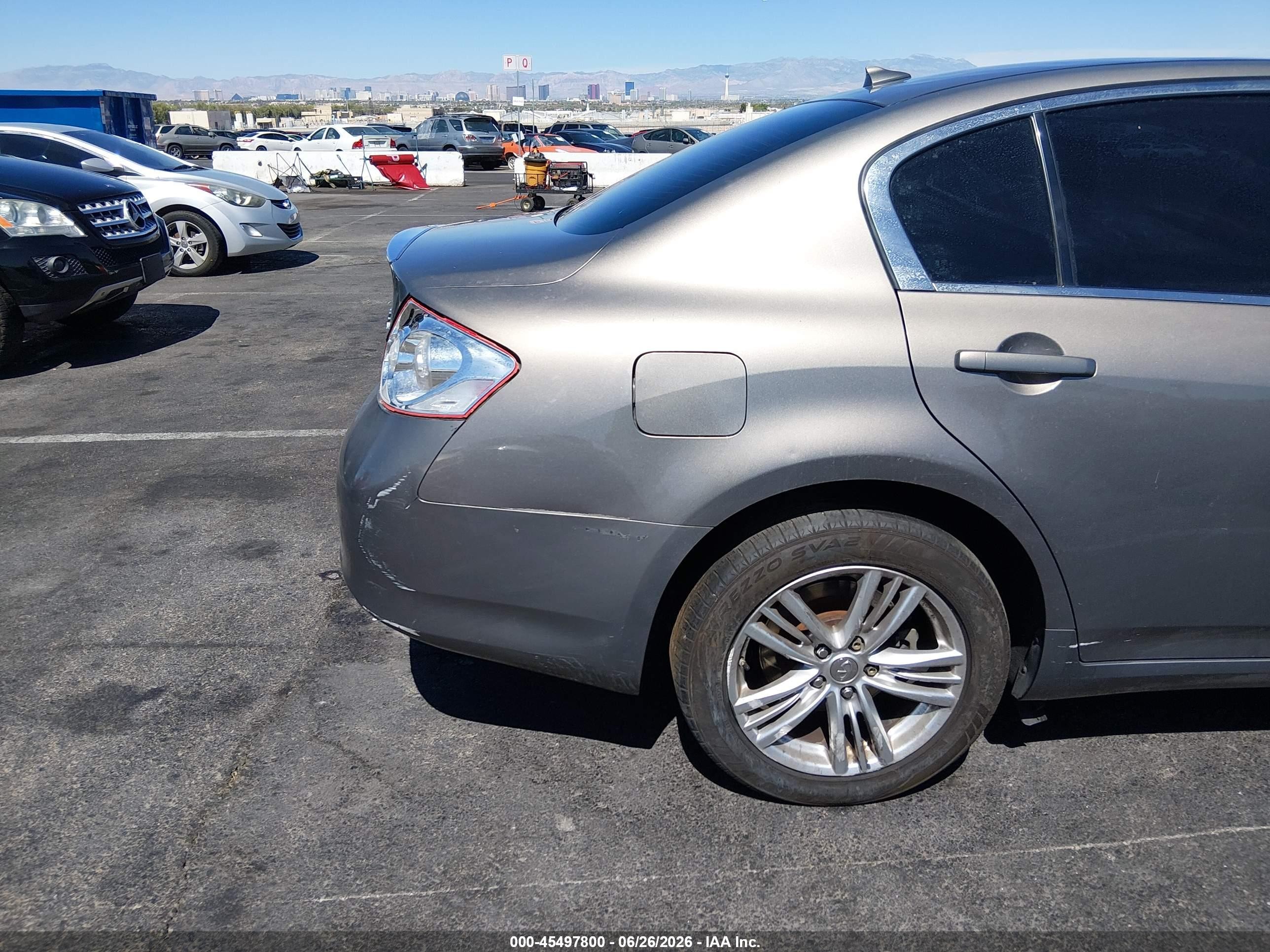 2013 Infiniti G37x   Gray vin: JN1CV6ARXDM353488