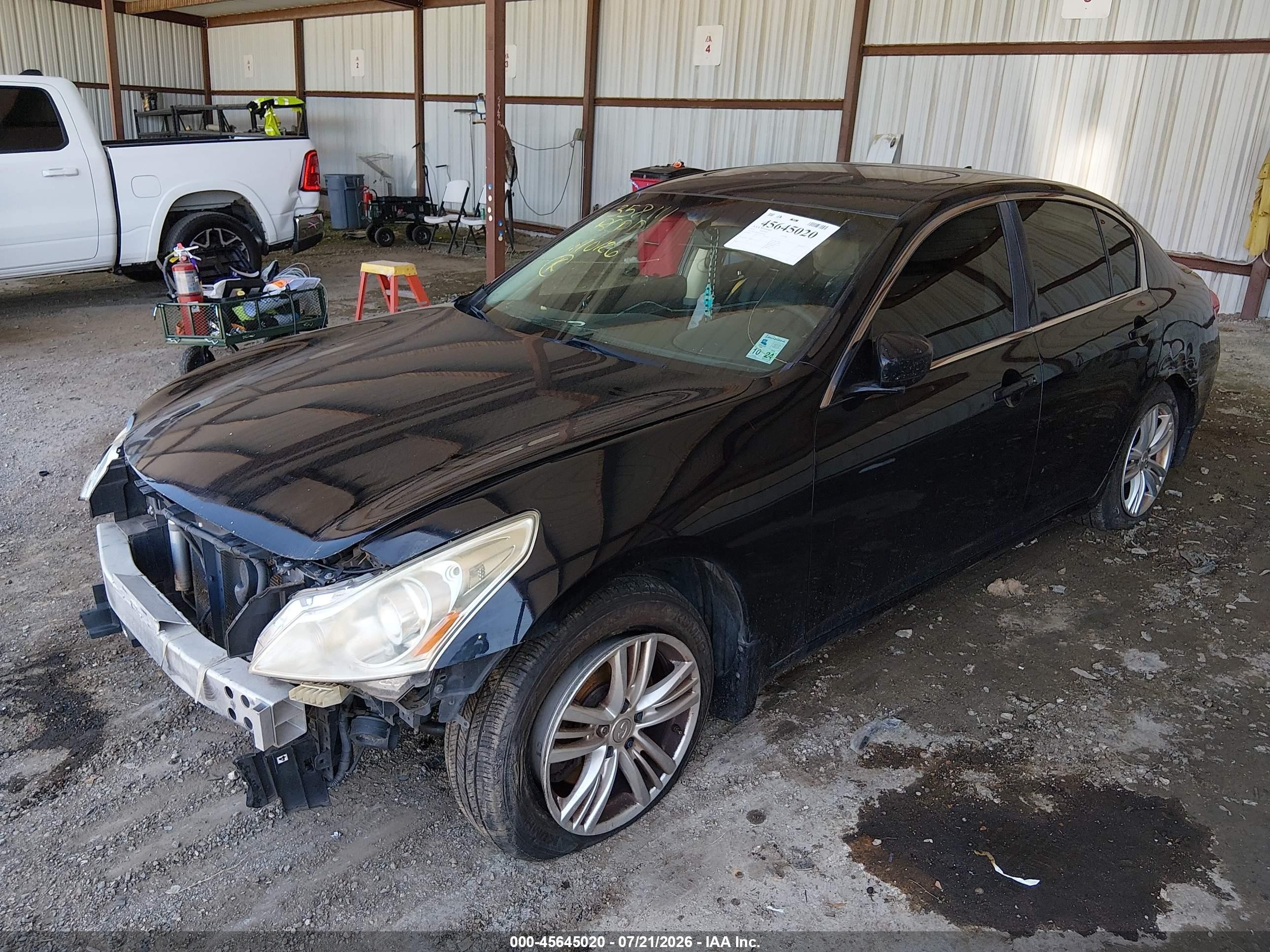 2013 Infiniti G37x   Black vin: JN1CV6ARXDM358111