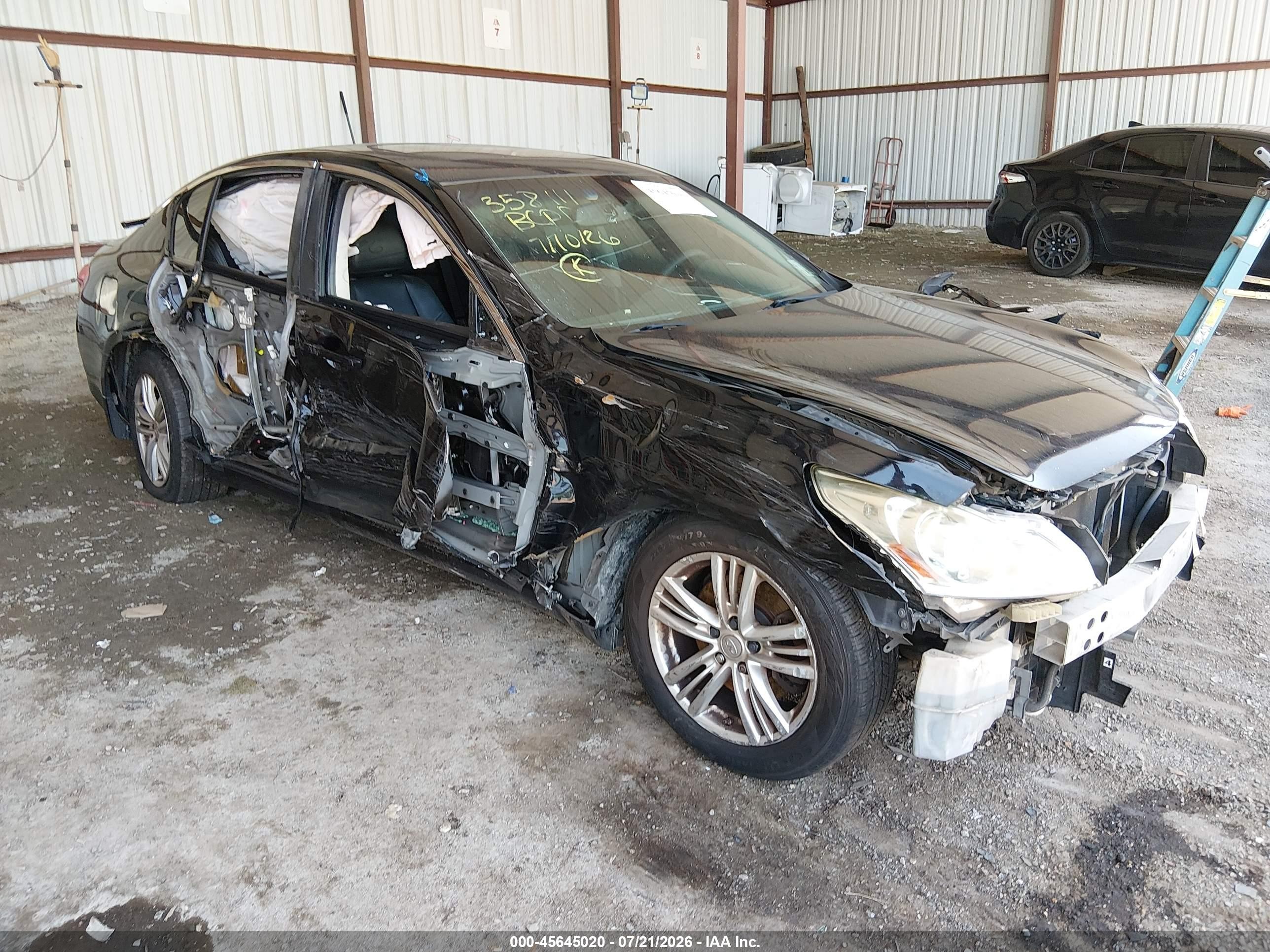 2013 Infiniti G37x   Black vin: JN1CV6ARXDM358111