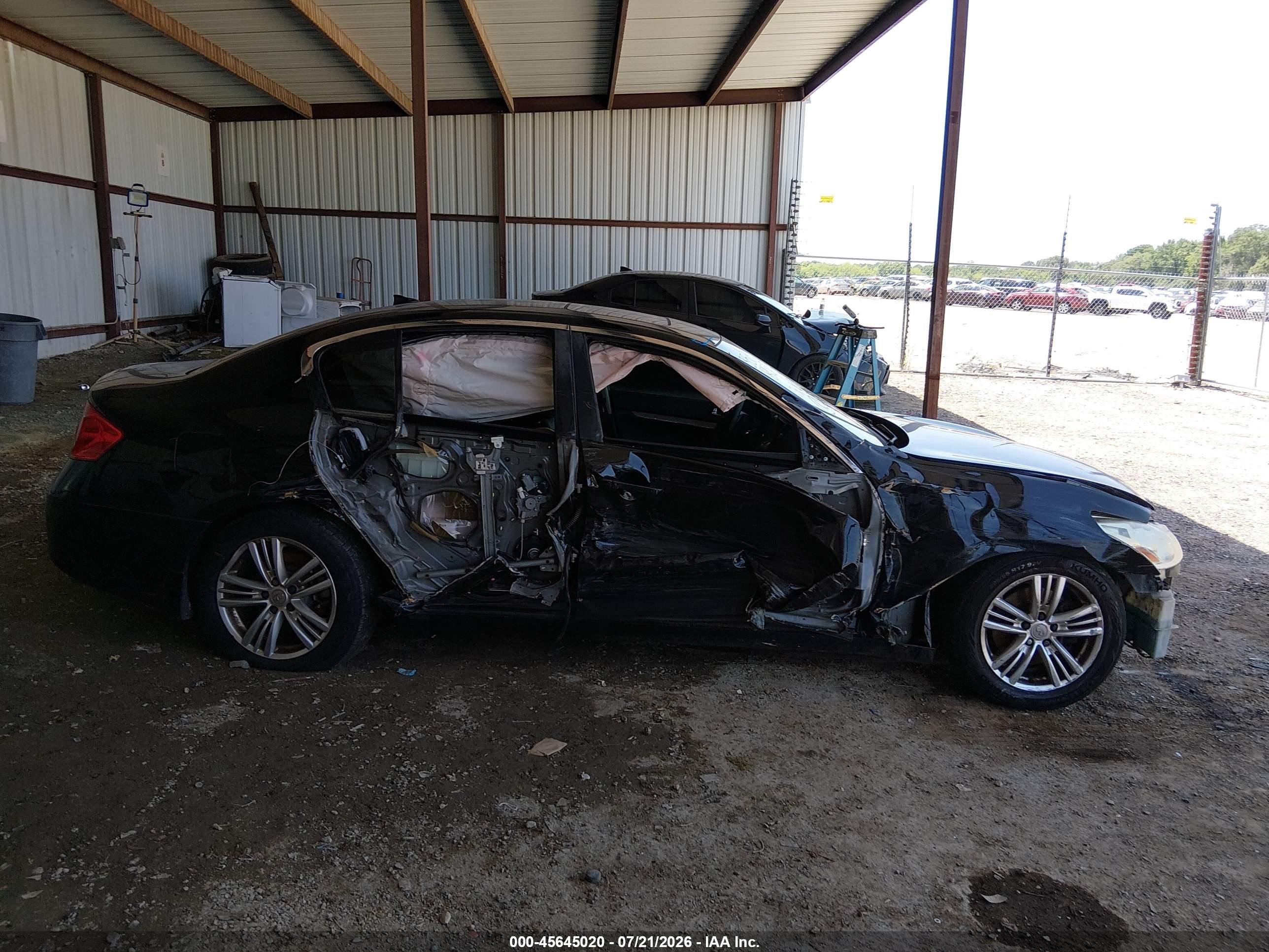 2013 Infiniti G37x   Black vin: JN1CV6ARXDM358111