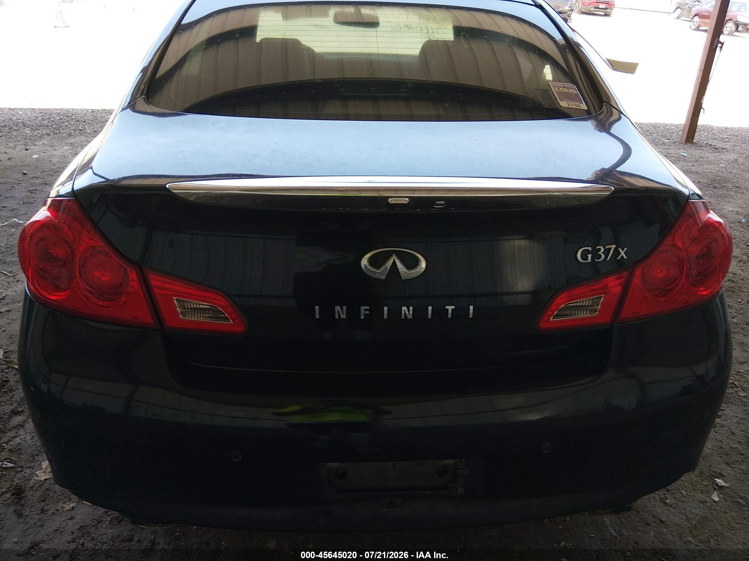 2013 Infiniti G37x   Black vin: JN1CV6ARXDM358111