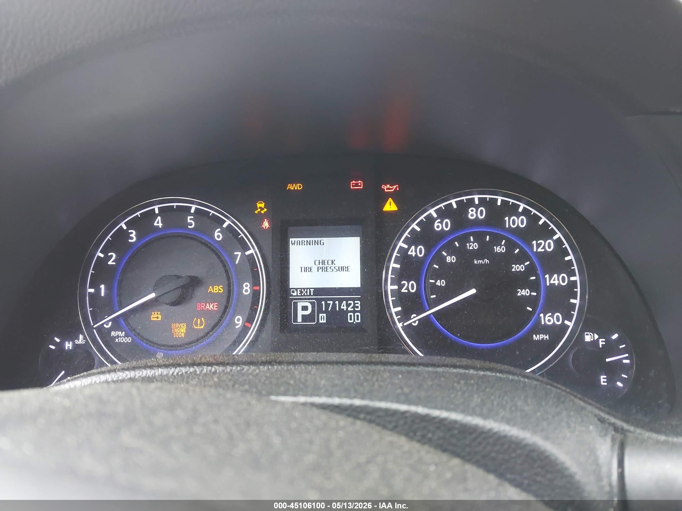 2013 Infiniti G37x   Gray vin: JN1CV6ARXDM762400