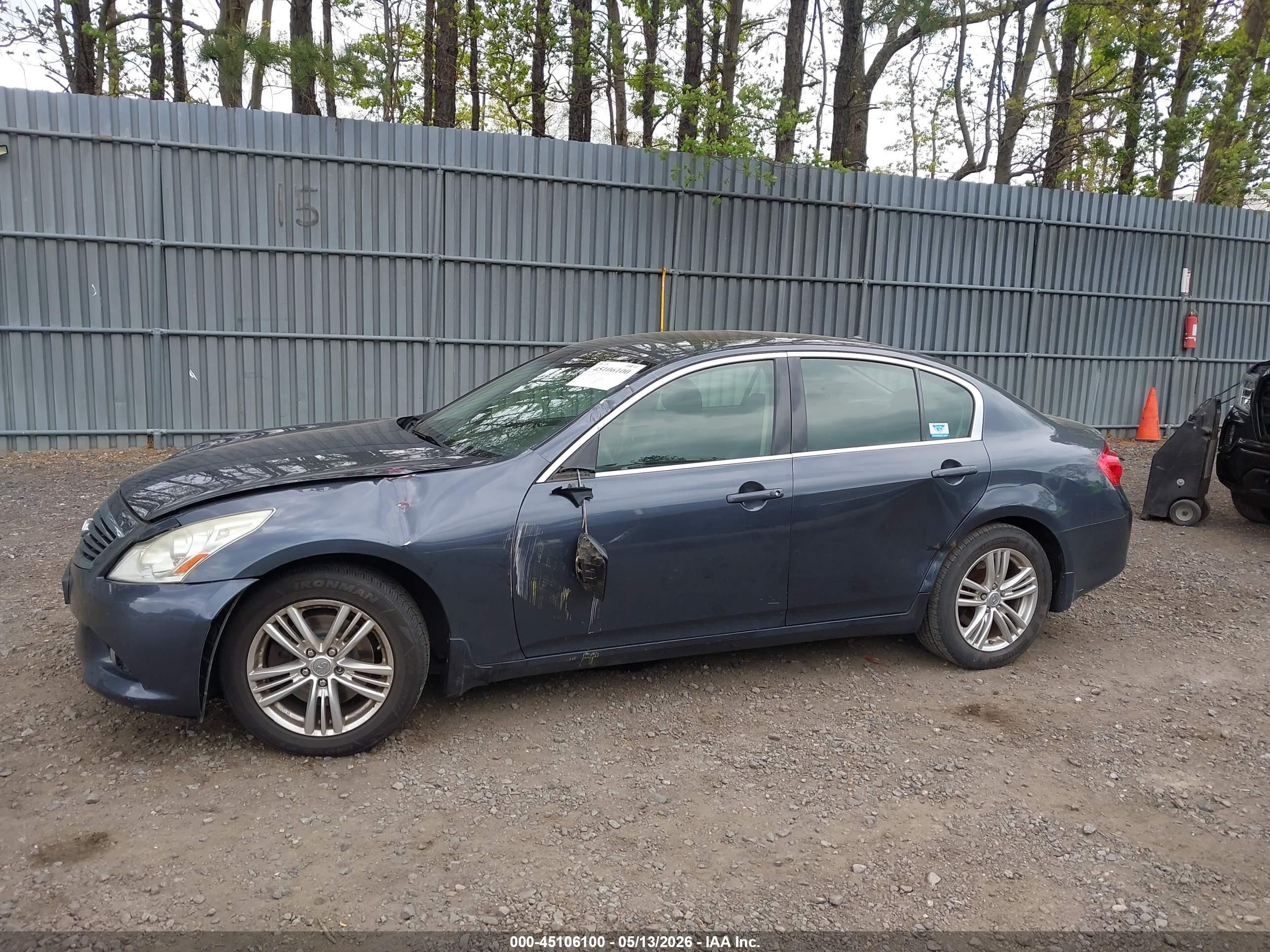 2013 Infiniti G37x   Gray vin: JN1CV6ARXDM762400