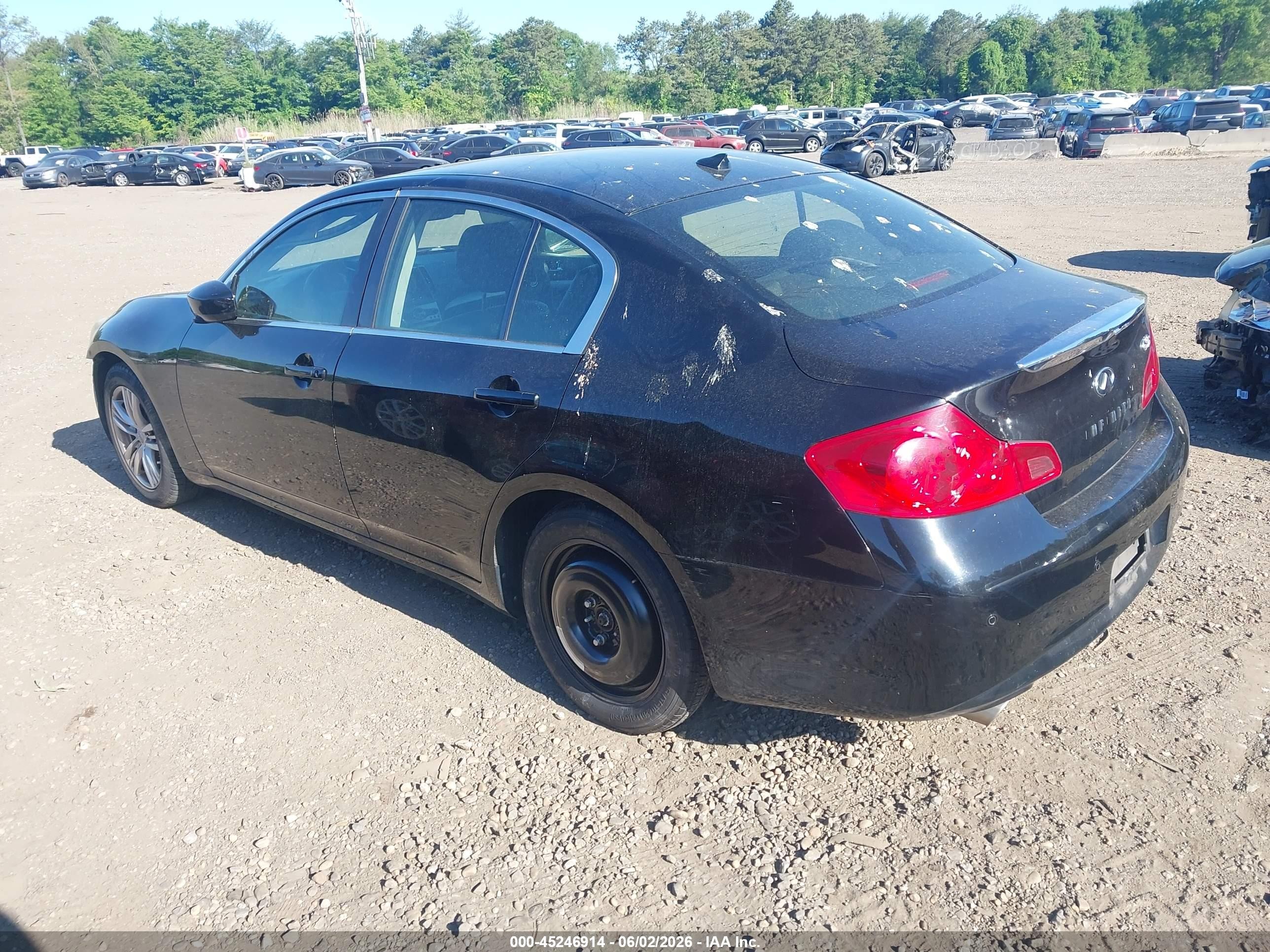 2013 Infiniti G37x   Black vin: JN1CV6ARXDM763529
