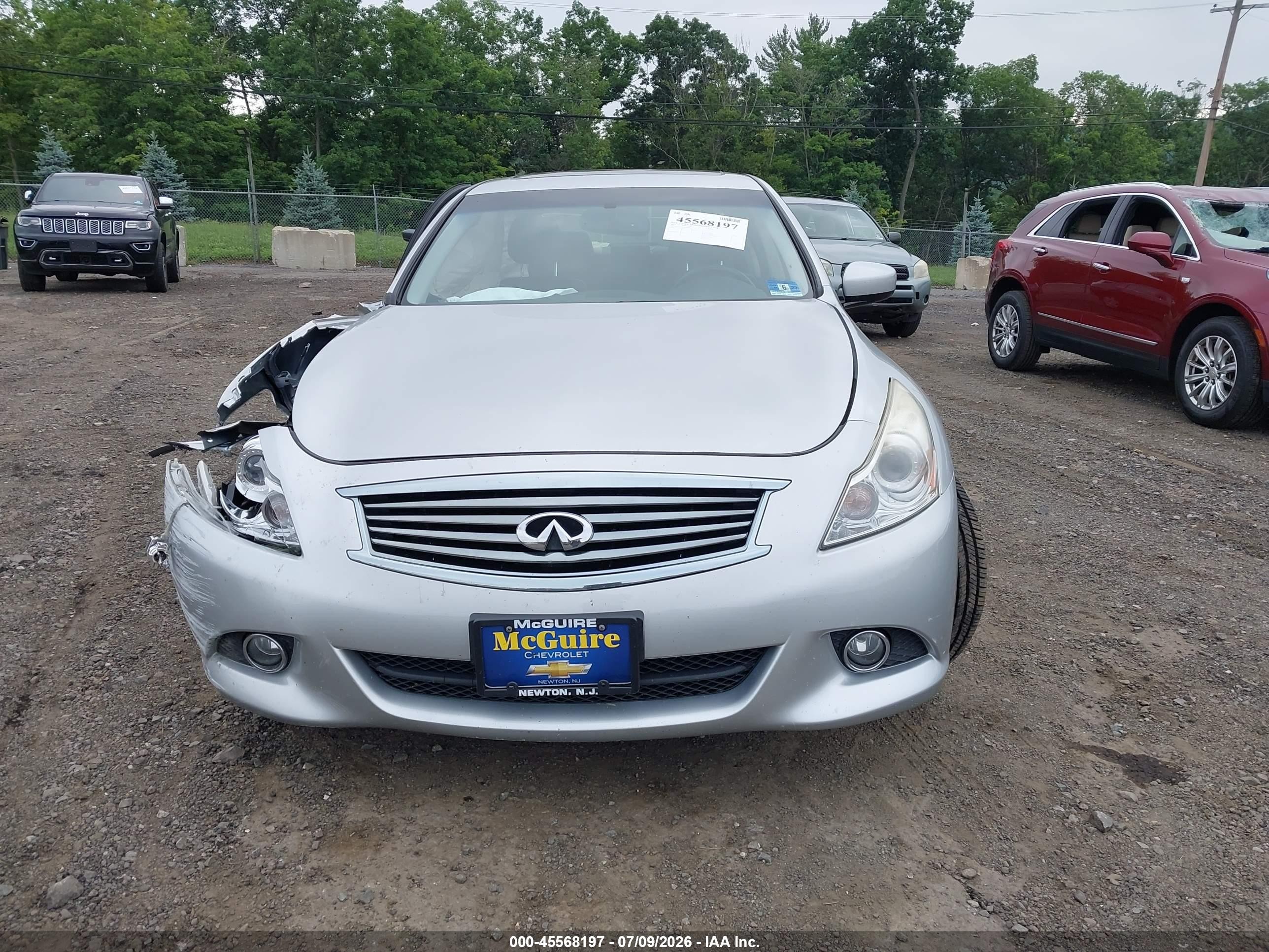 2013 Infiniti G37x   Silver vin: JN1CV6ARXDM769265