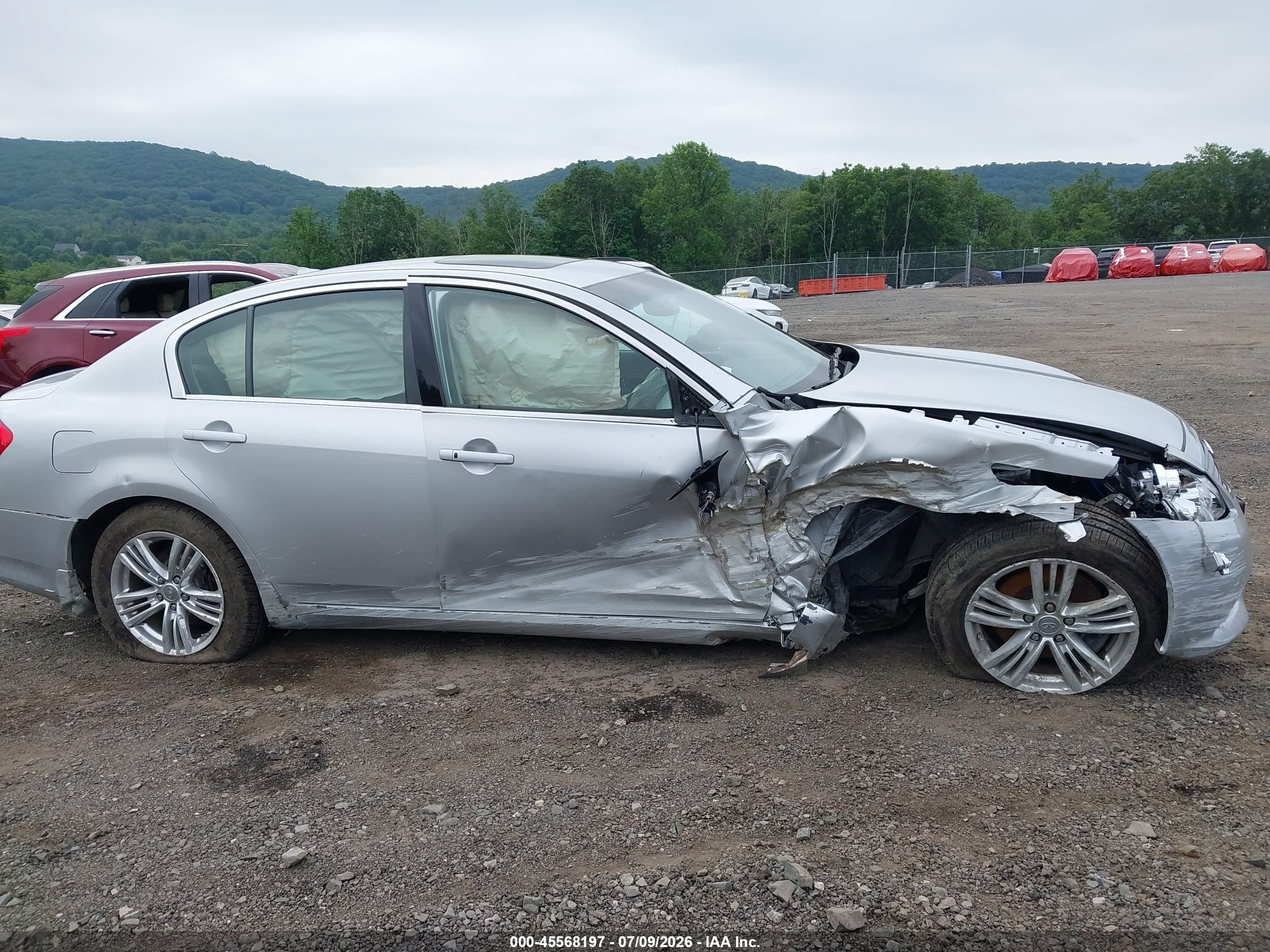 2013 Infiniti G37x   Silver vin: JN1CV6ARXDM769265