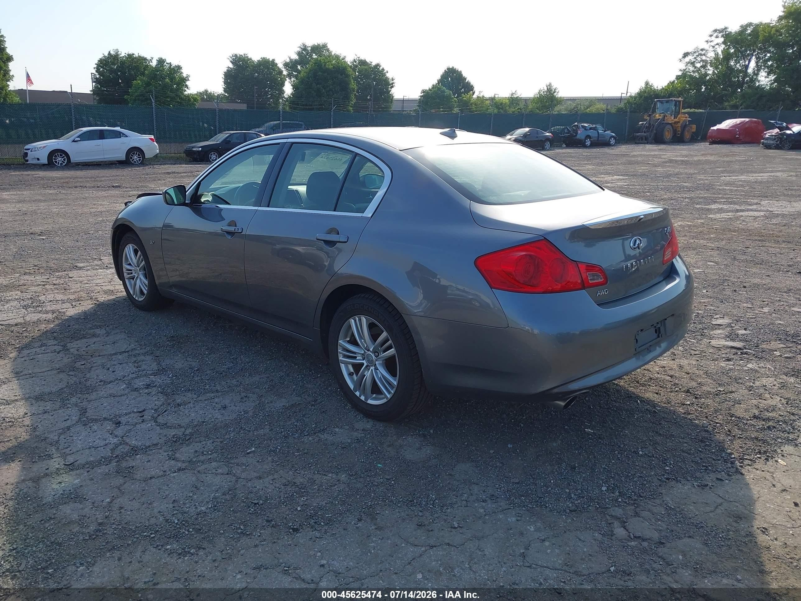 2015 Infiniti Q40   Gray vin: JN1CV6ARXFM523044