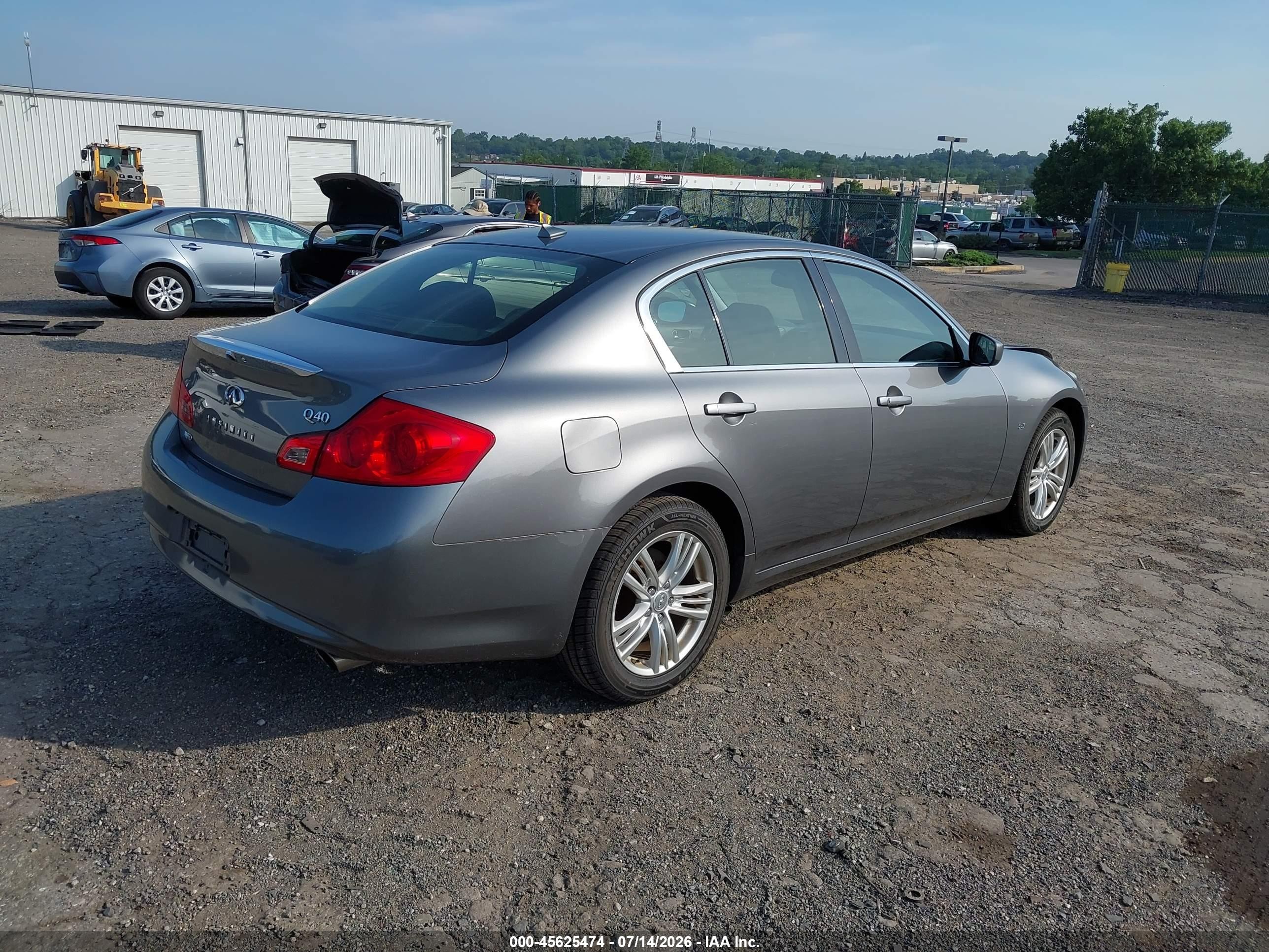 2015 Infiniti Q40   Gray vin: JN1CV6ARXFM523044