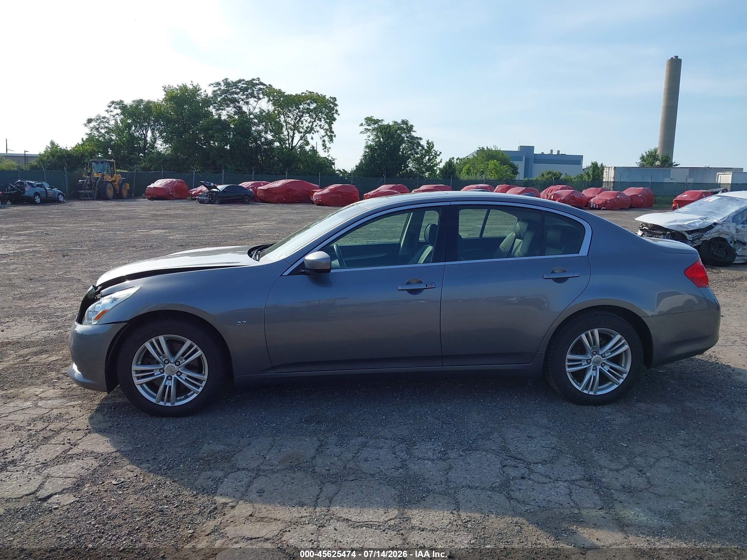 2015 Infiniti Q40   Gray vin: JN1CV6ARXFM523044