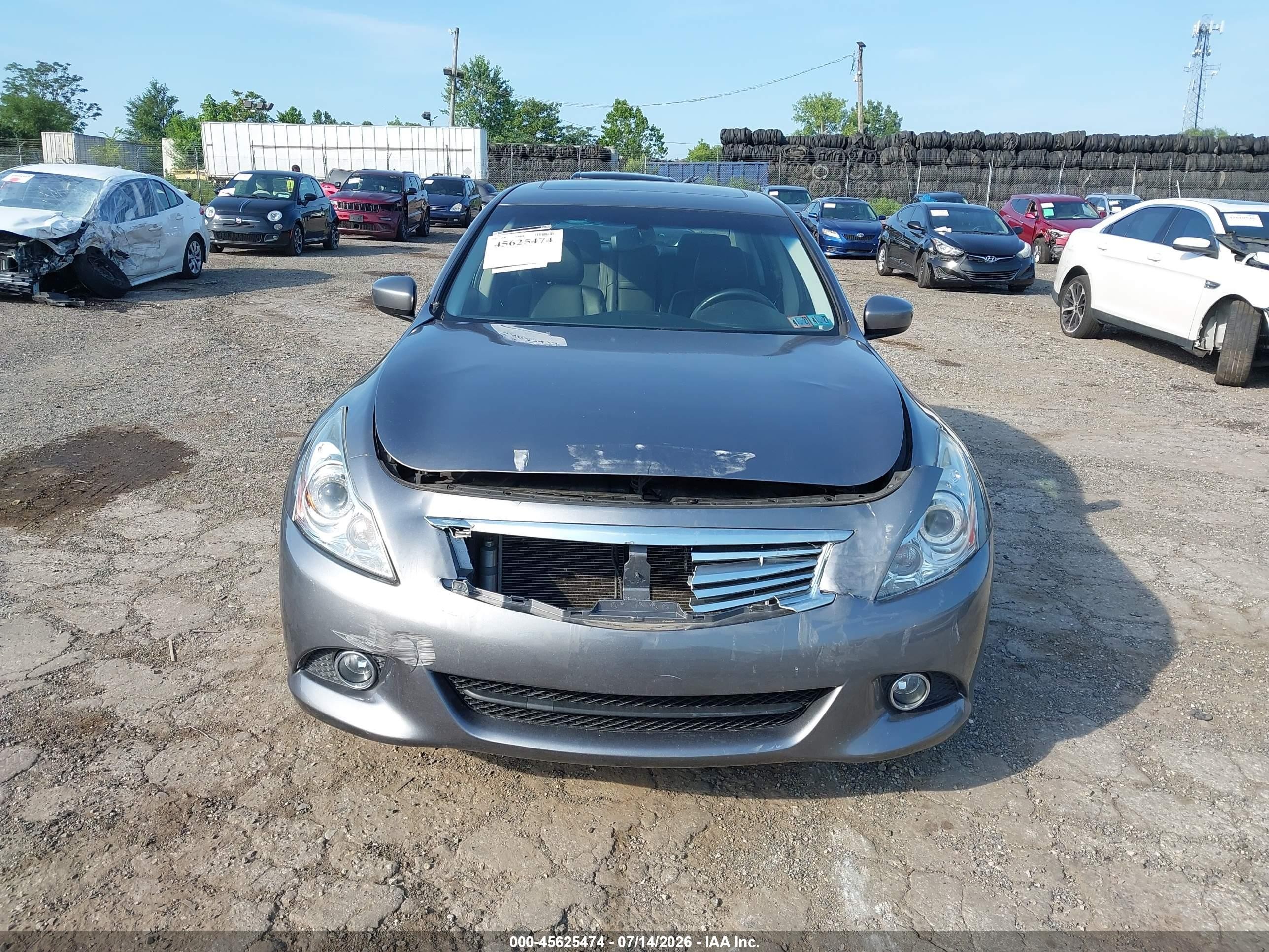2015 Infiniti Q40   Gray vin: JN1CV6ARXFM523044