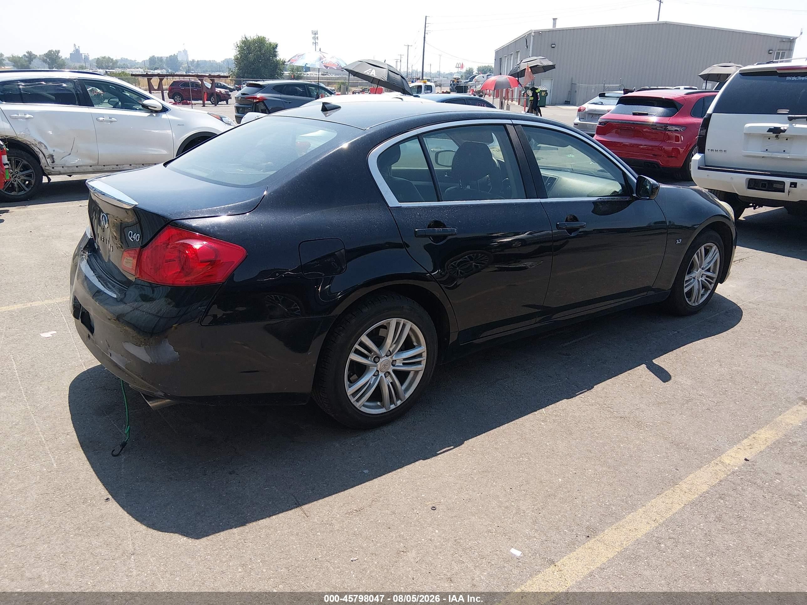 2015 Infiniti Q40 Черный vin: JN1CV6ARXFM524355