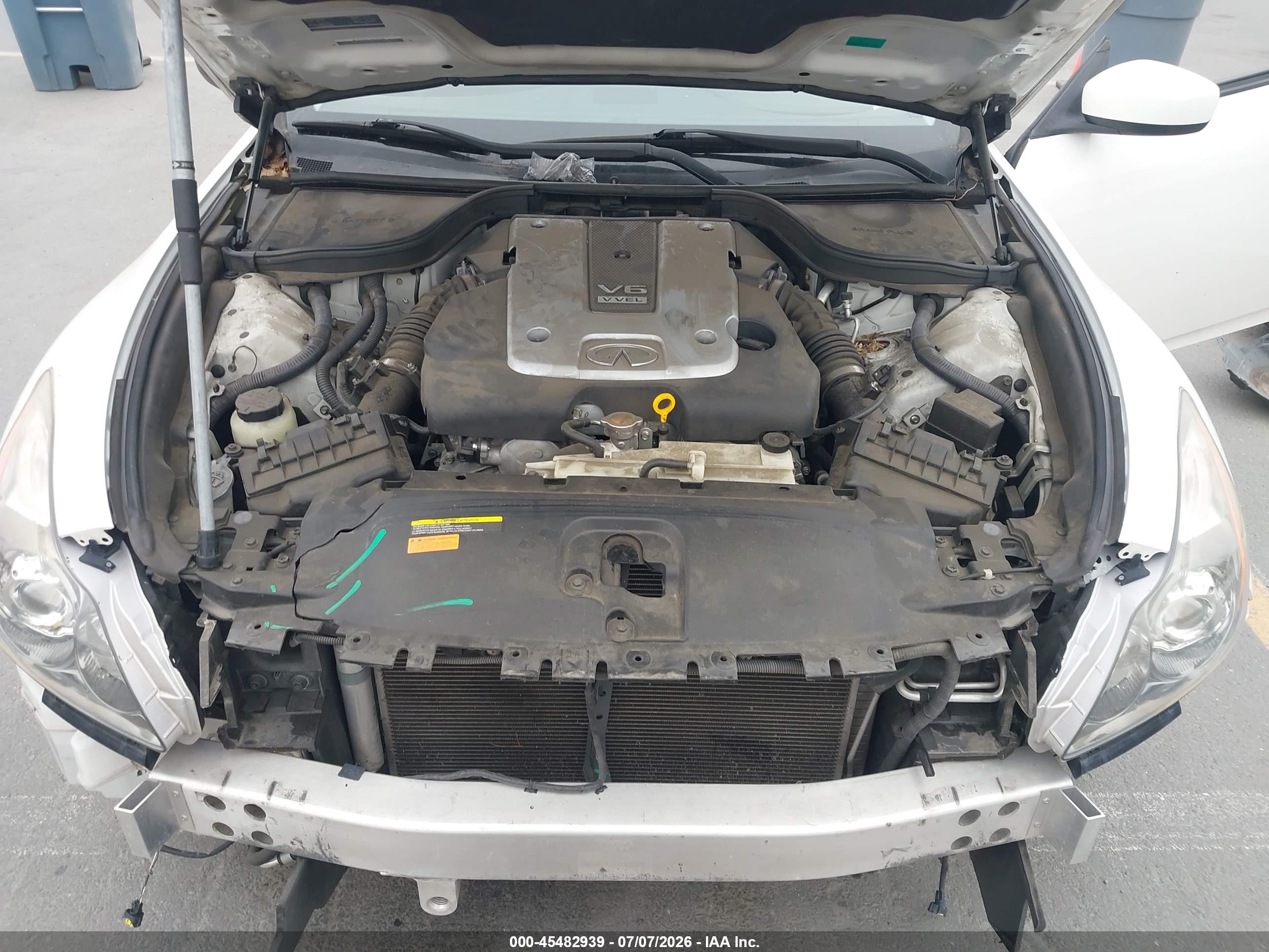 2012 Infiniti G37 Journey Белый vin: JN1CV6EK0CM424029