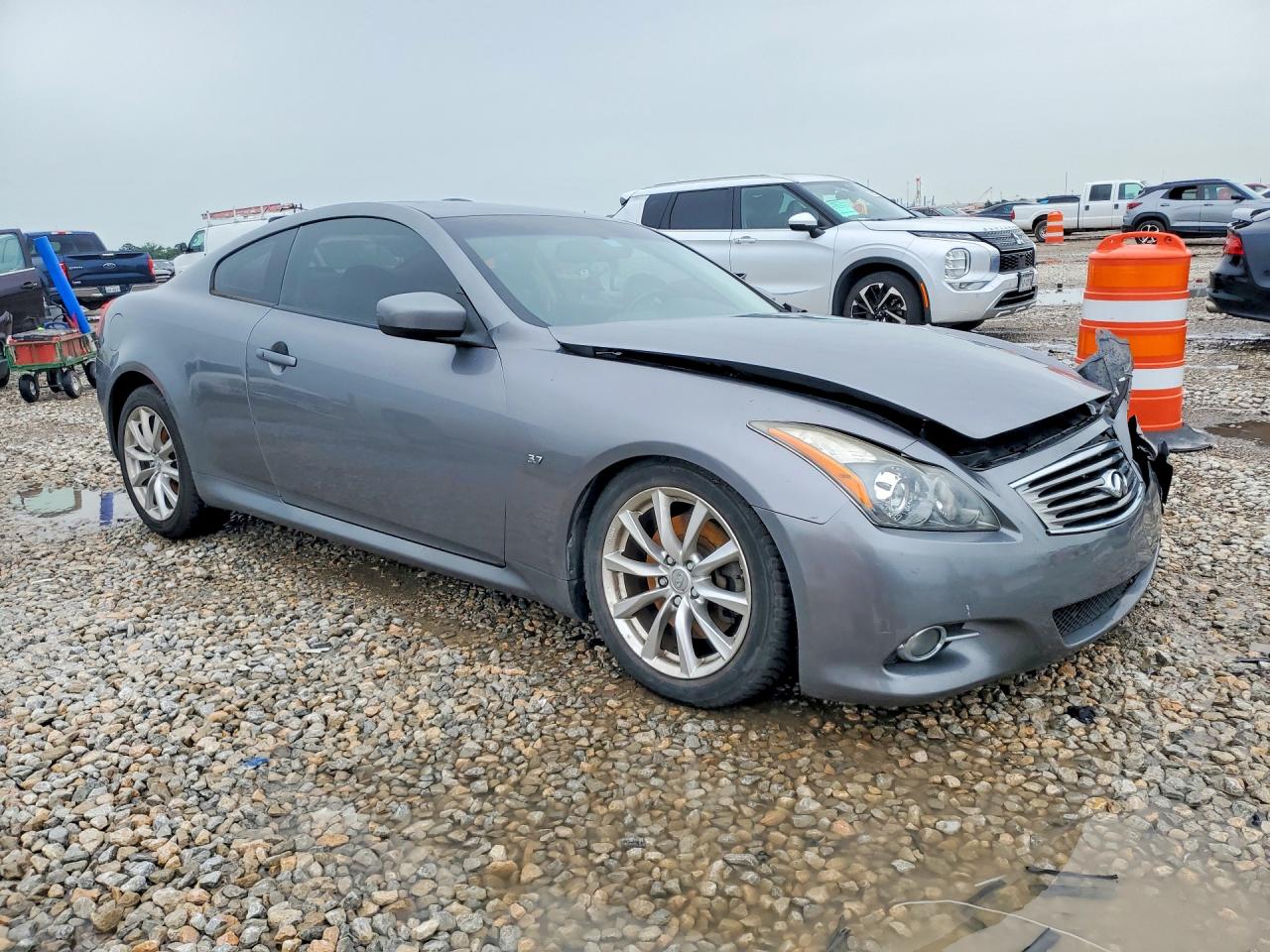 2014 Infiniti Q60 Coupe Journey Gray vin: JN1CV6EK0EM110805