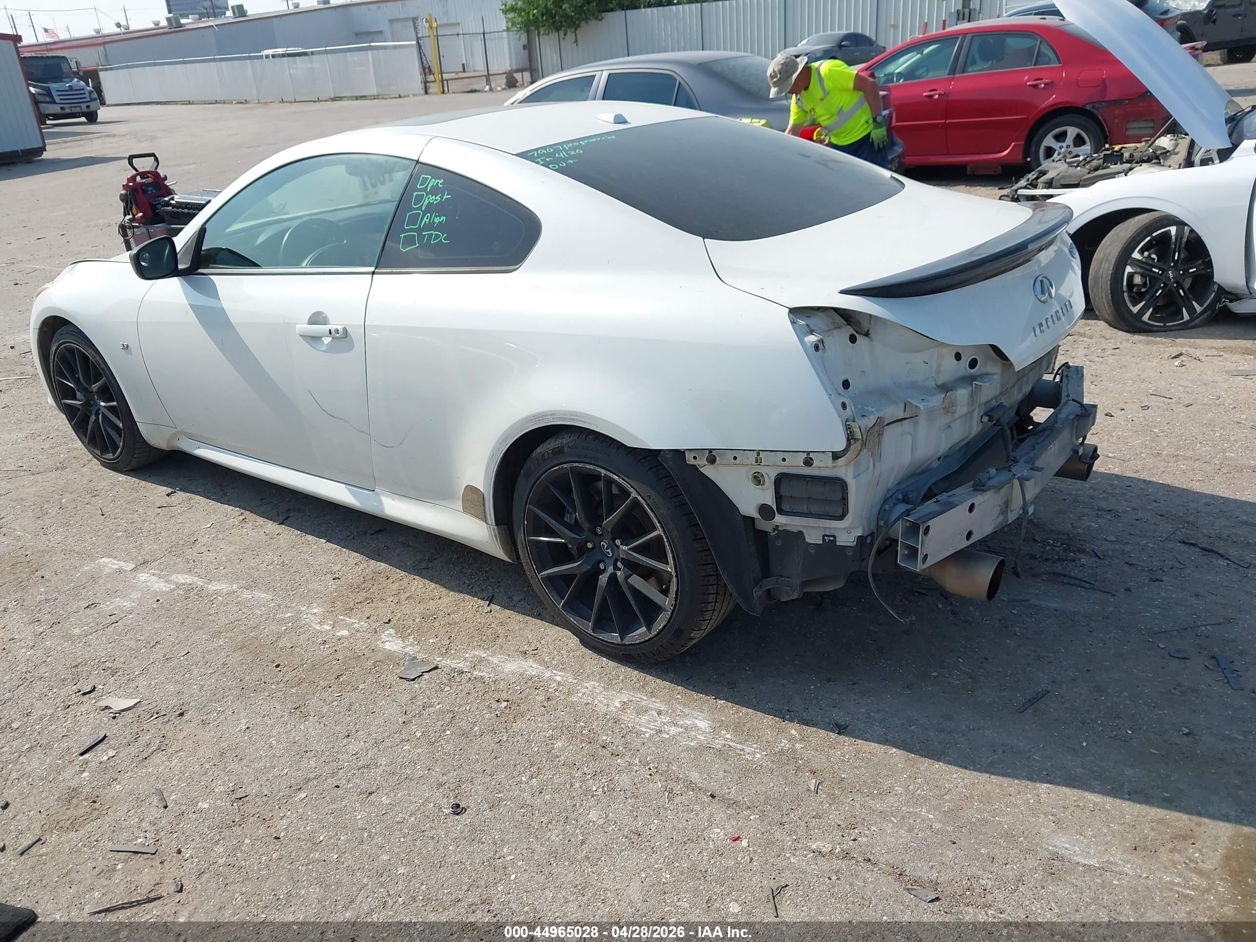 2015 Infiniti Q60 S Limited White vin: JN1CV6EK0FM870055