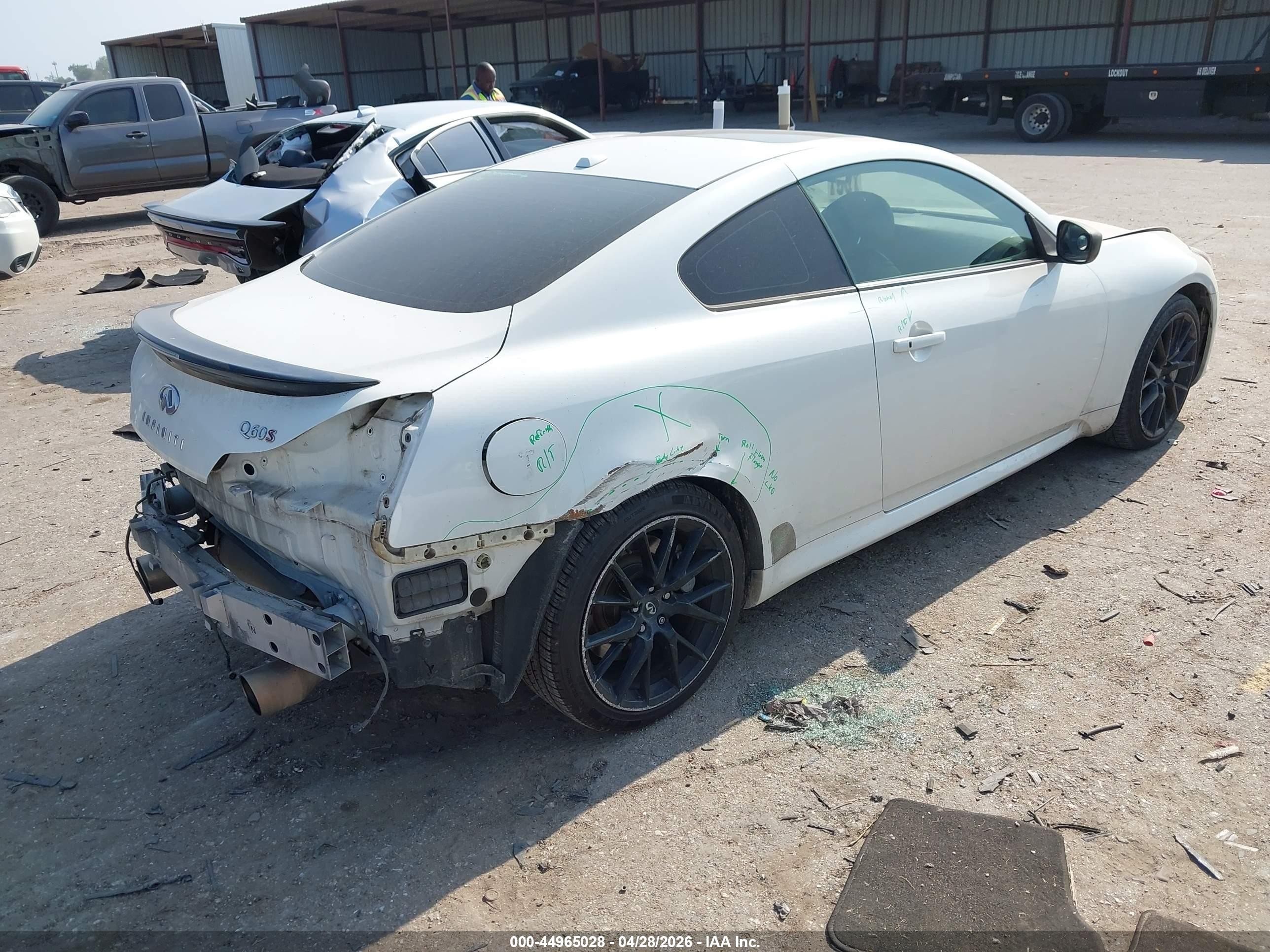 2015 Infiniti Q60 S Limited White vin: JN1CV6EK0FM870055
