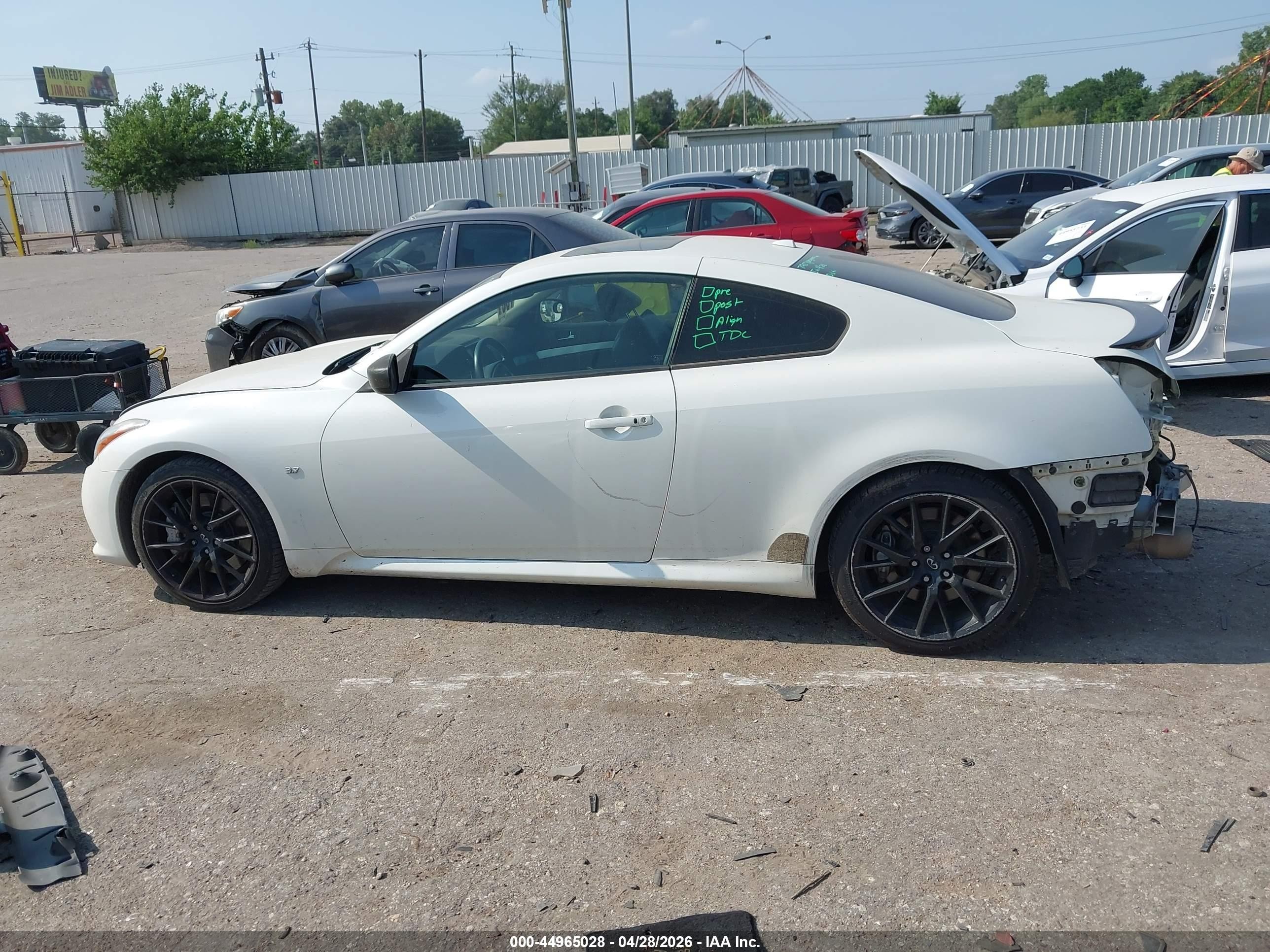 2015 Infiniti Q60 S Limited White vin: JN1CV6EK0FM870055