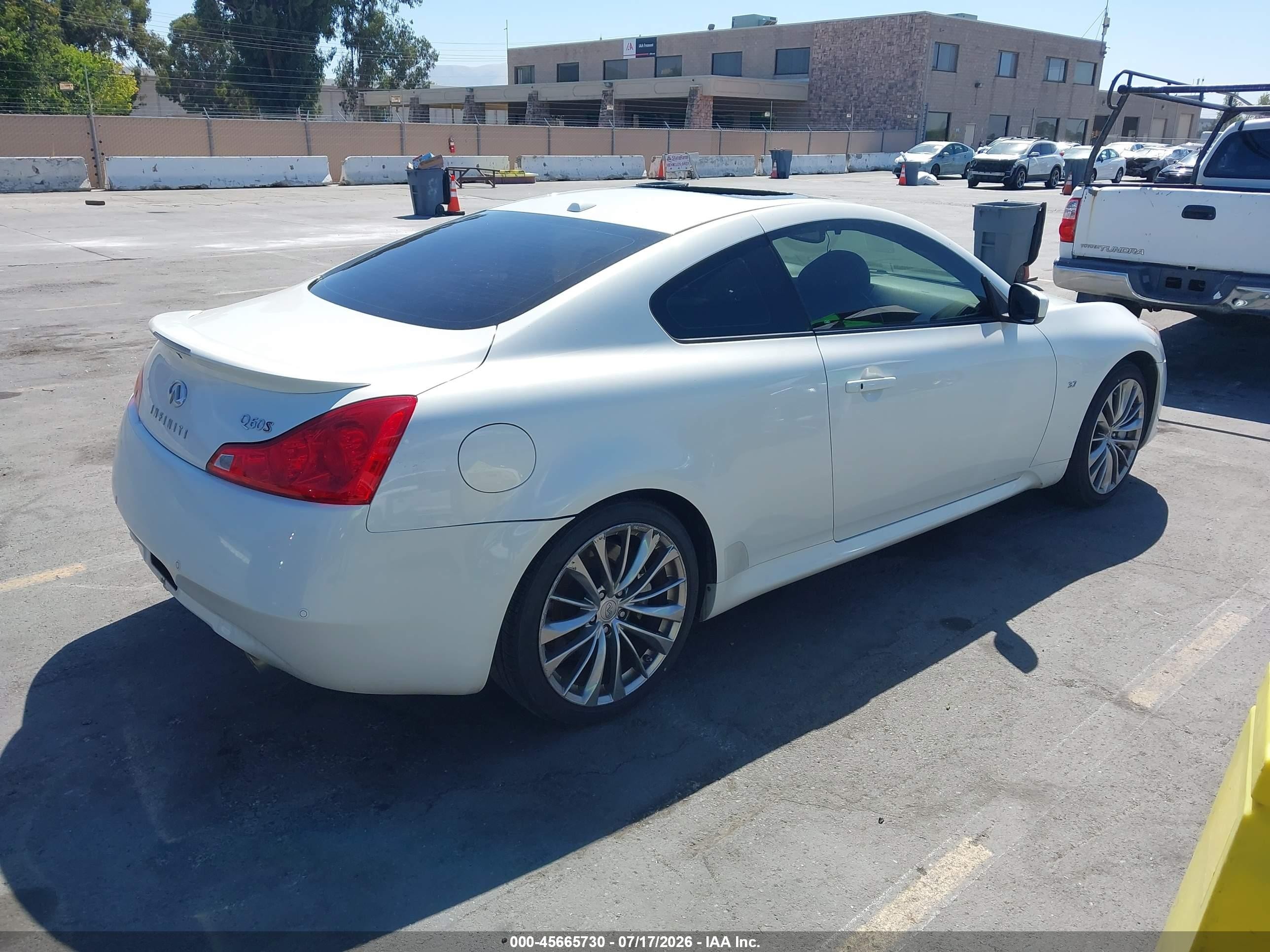 2014 Infiniti Q60 Sport Белый vin: JN1CV6EK1EM110330