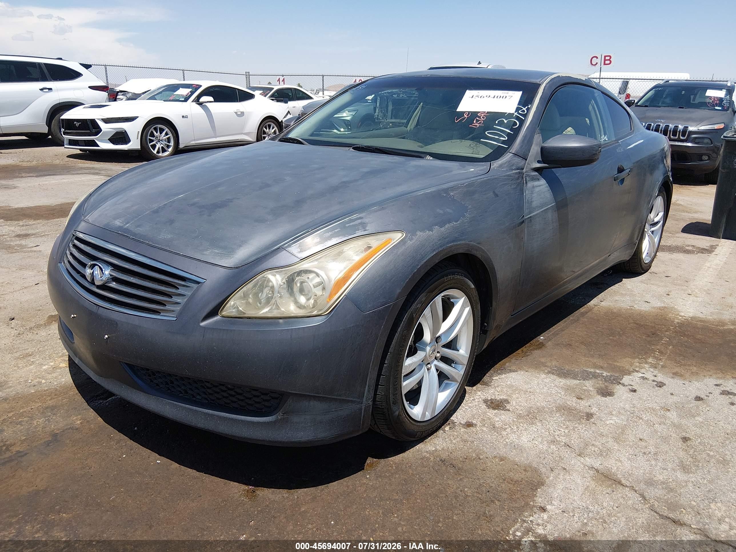 2010 Infiniti G37 Gray vin: JN1CV6EK2AM101372