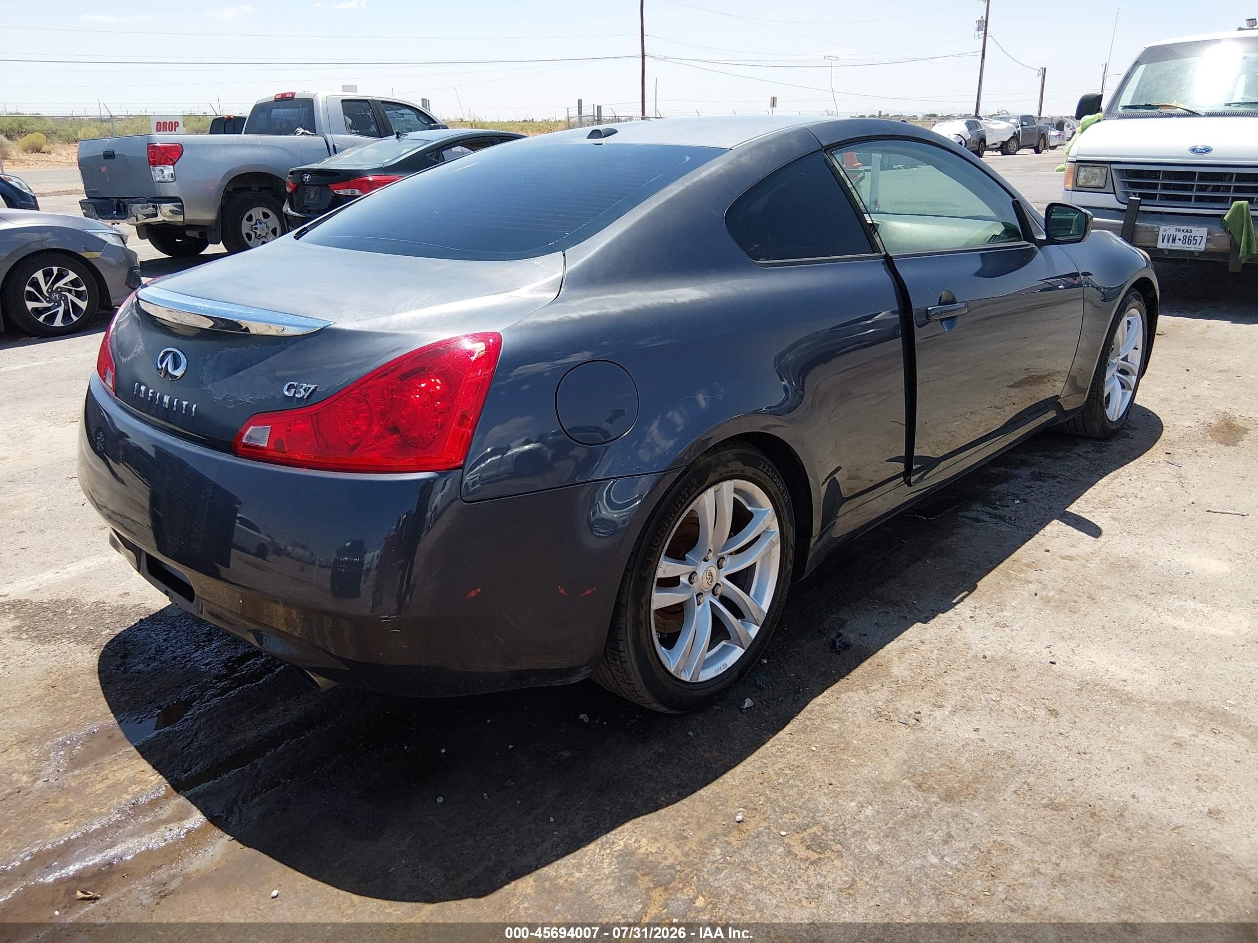 2010 Infiniti G37 Gray vin: JN1CV6EK2AM101372