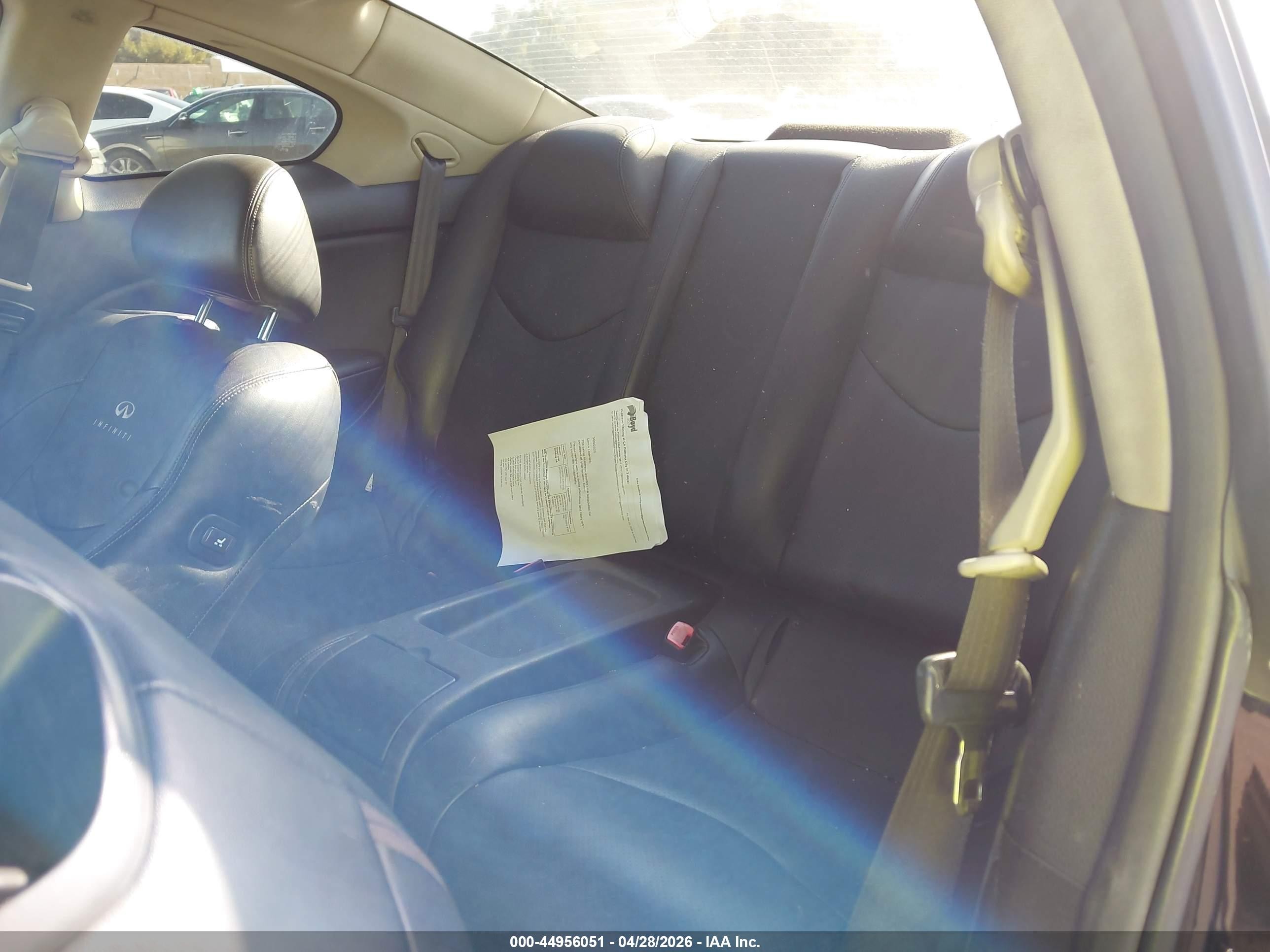 2012 Infiniti G37 Journey Черный vin: JN1CV6EK3CM420489