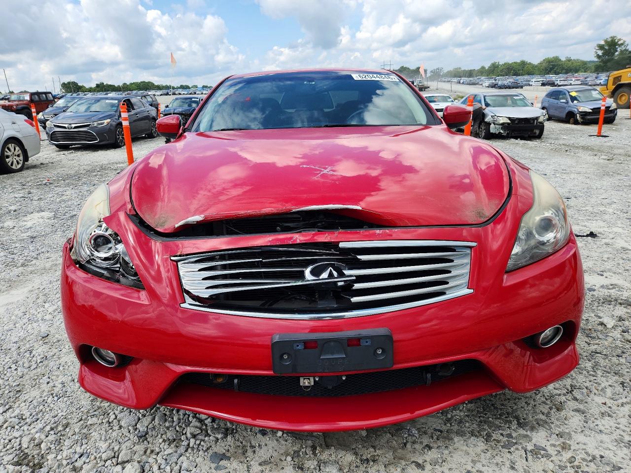 2012 Infiniti G37 Coupe Base Red vin: JN1CV6EK3CM424039