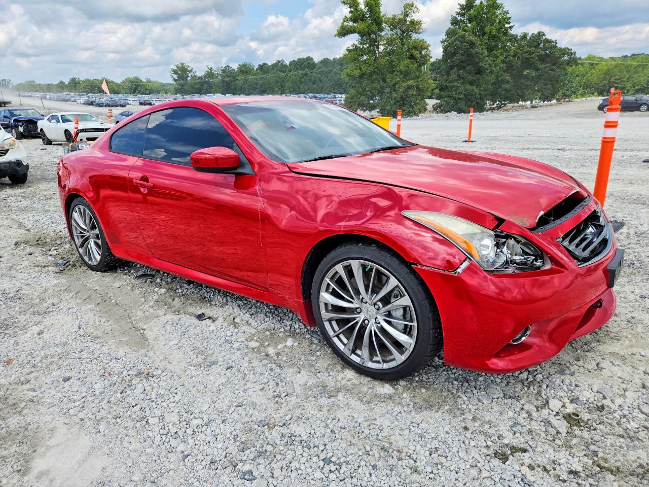 2012 Infiniti G37 Coupe Base Red vin: JN1CV6EK3CM424039