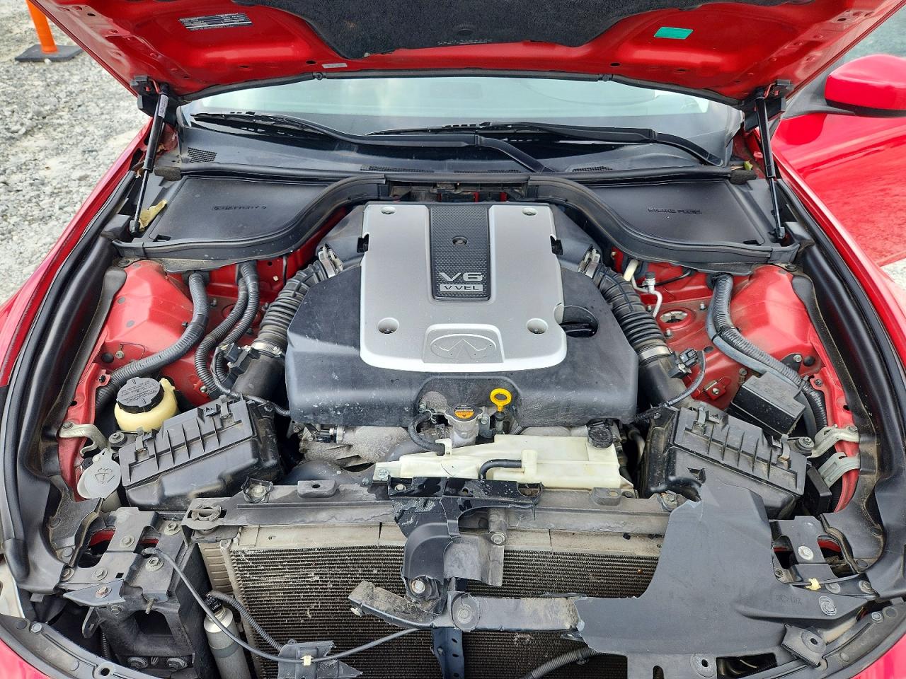 2012 Infiniti G37 Coupe Base Red vin: JN1CV6EK3CM424039